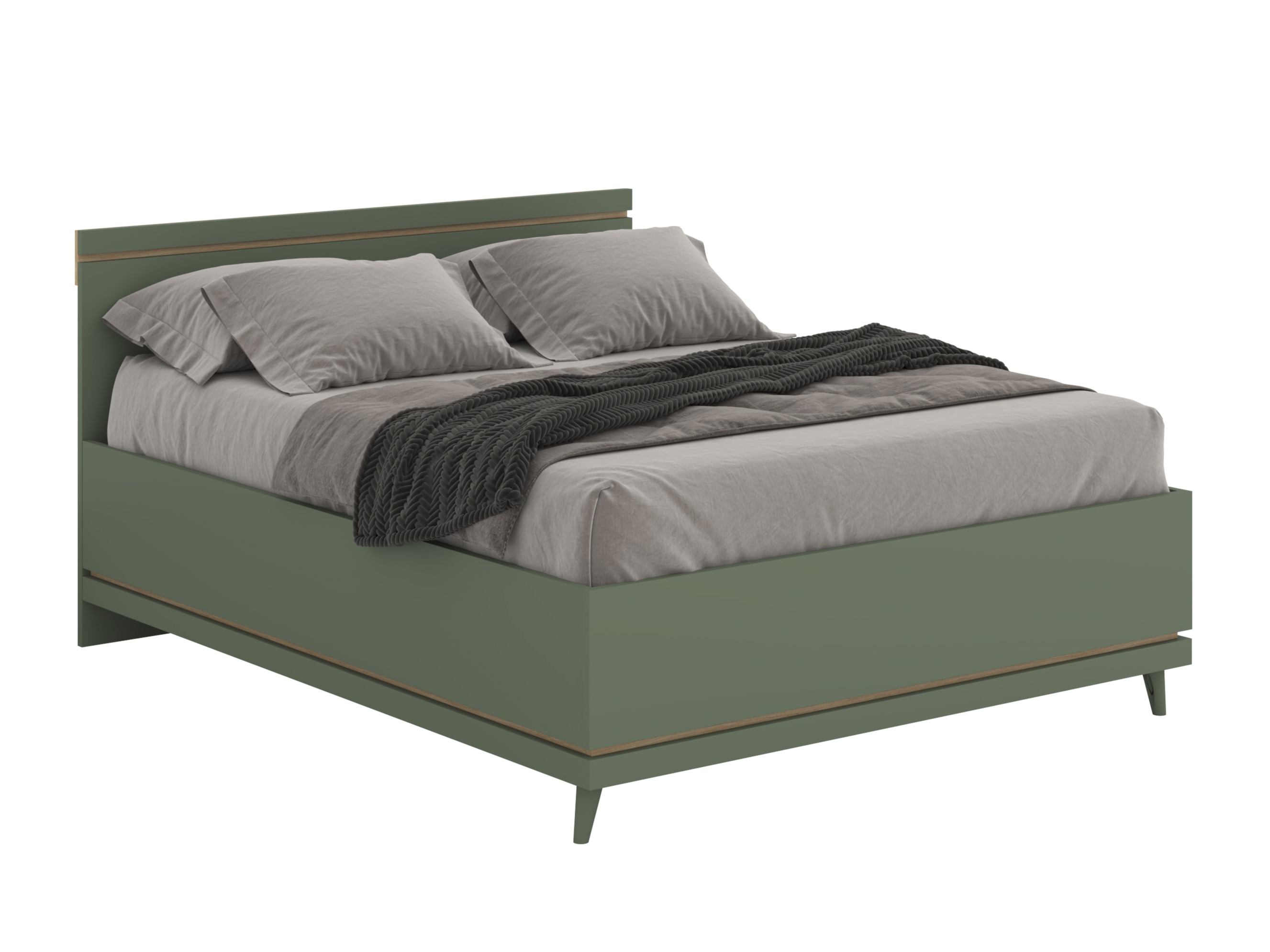 Cama Fertalu 107 (Verde + Roble)