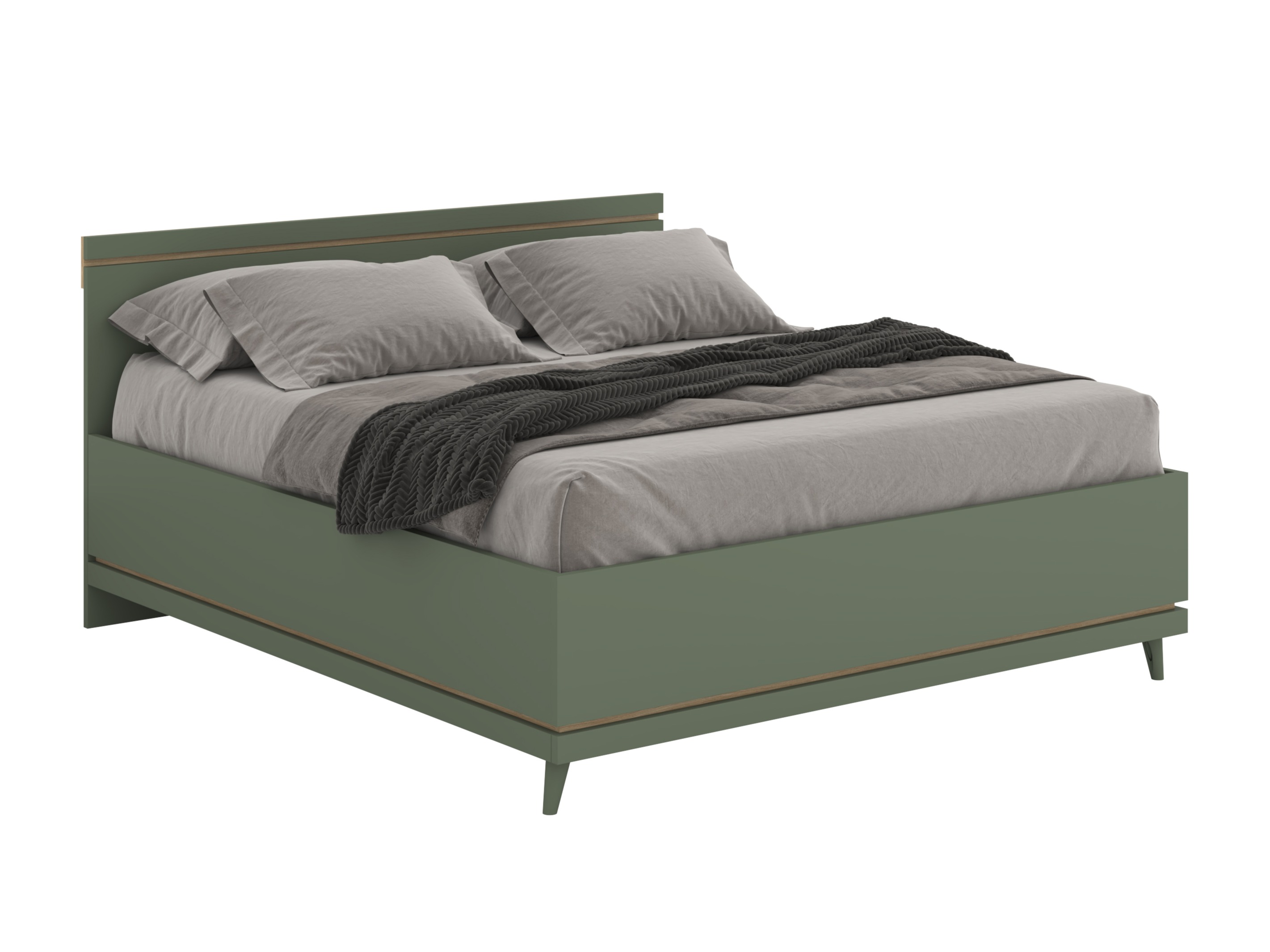 Cama Fertalu 107 (Verde + Roble)