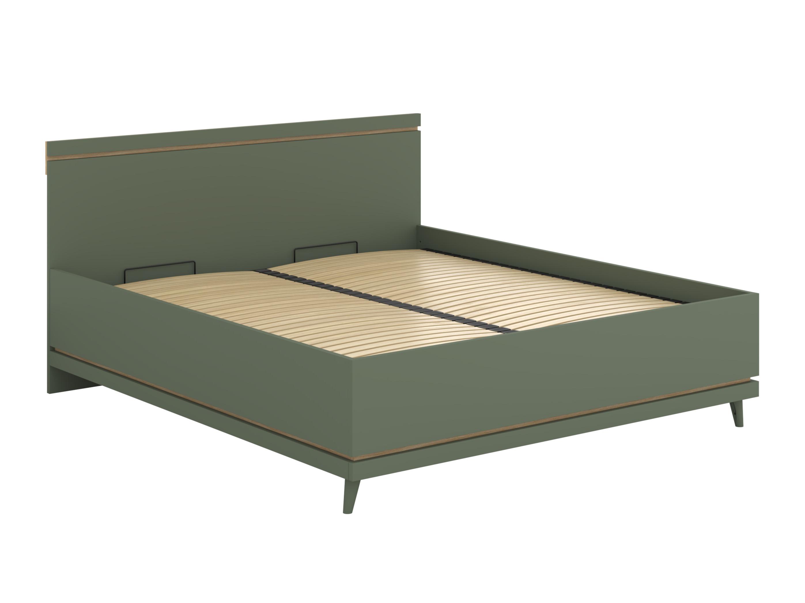 Cama Fertalu 107 (Verde + Roble)
