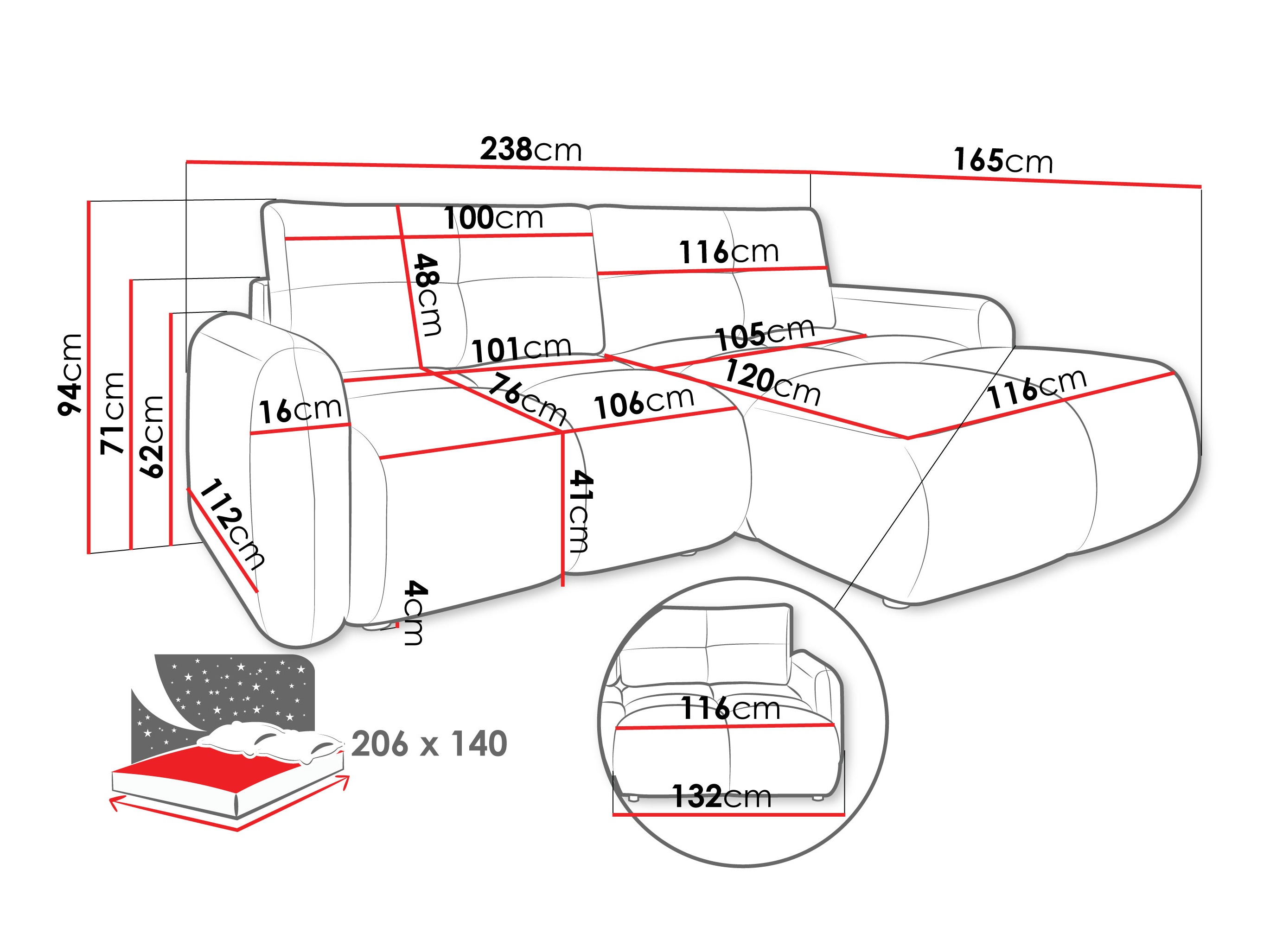 Sofá rinconero Clinton 101 (Lambi 12)