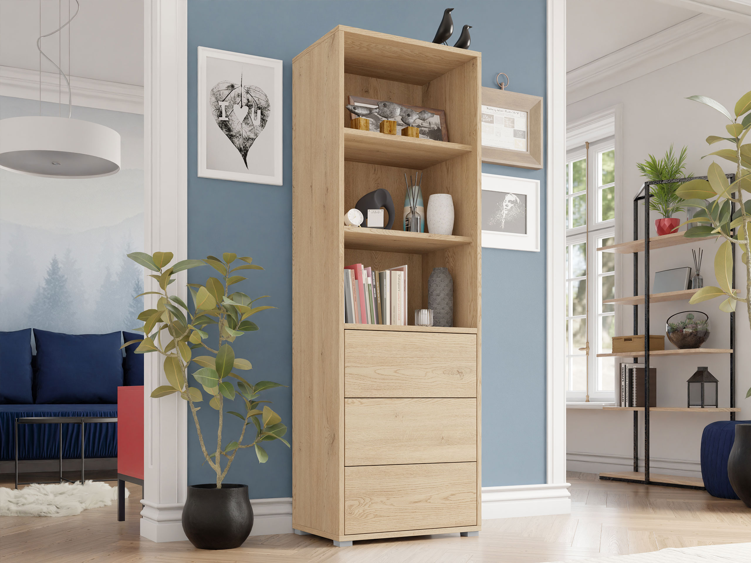 Estantería Comfivo Fersoe 105 (Roble)