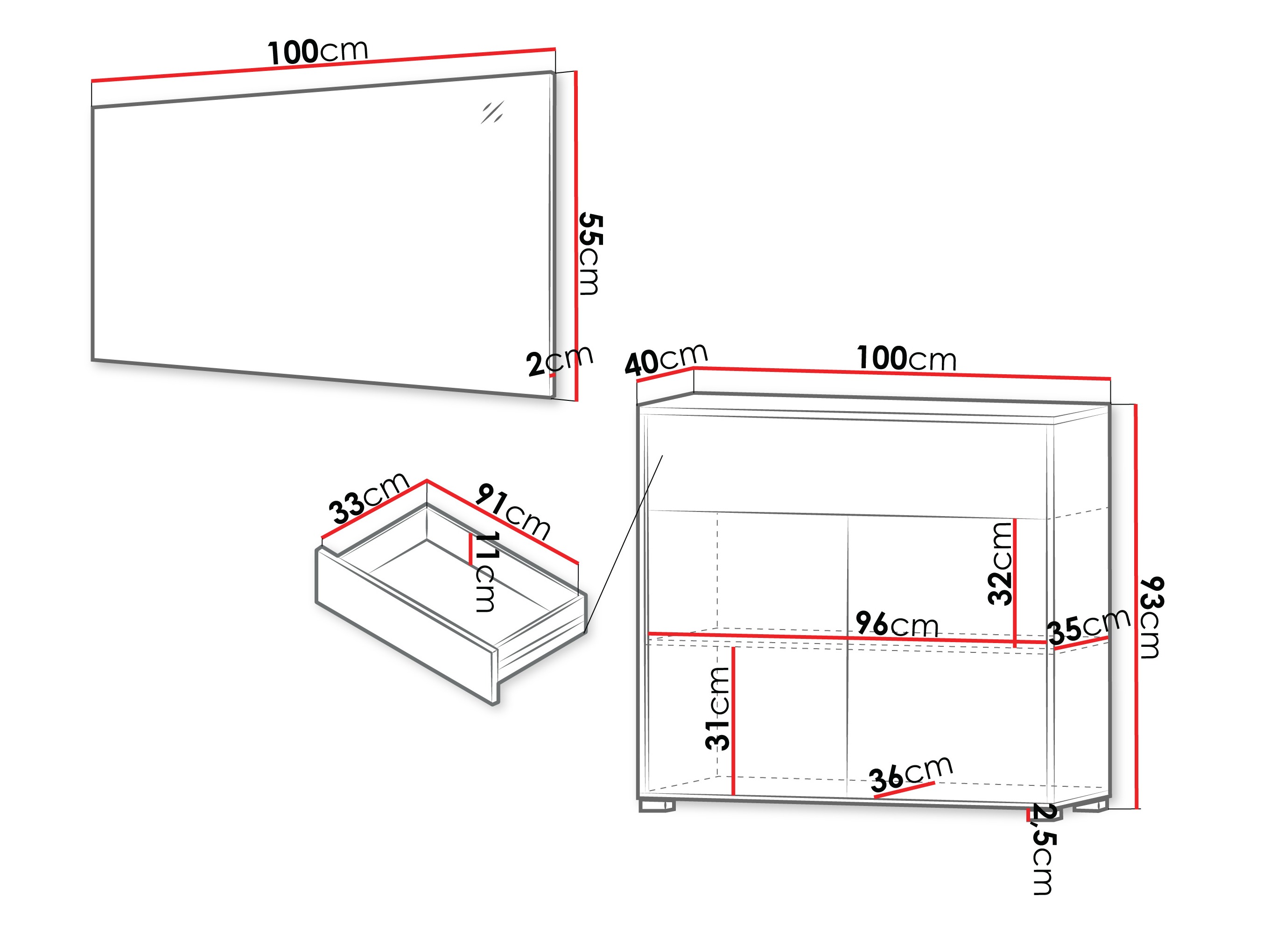 Conjunto para recibidor Comfivo Fersoe 116 (Roble)