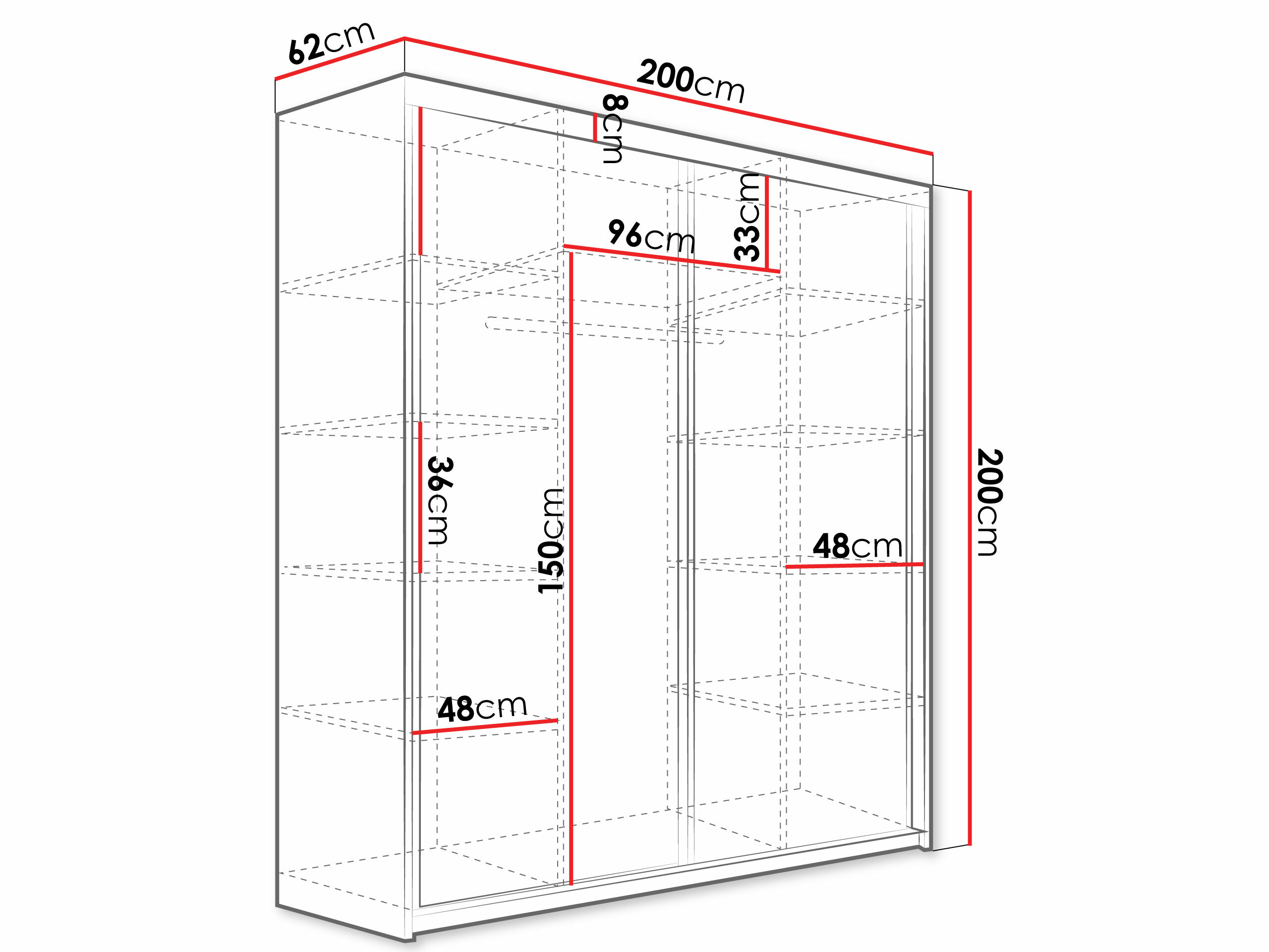 Armario Dover 108 (Fresno oscuro)