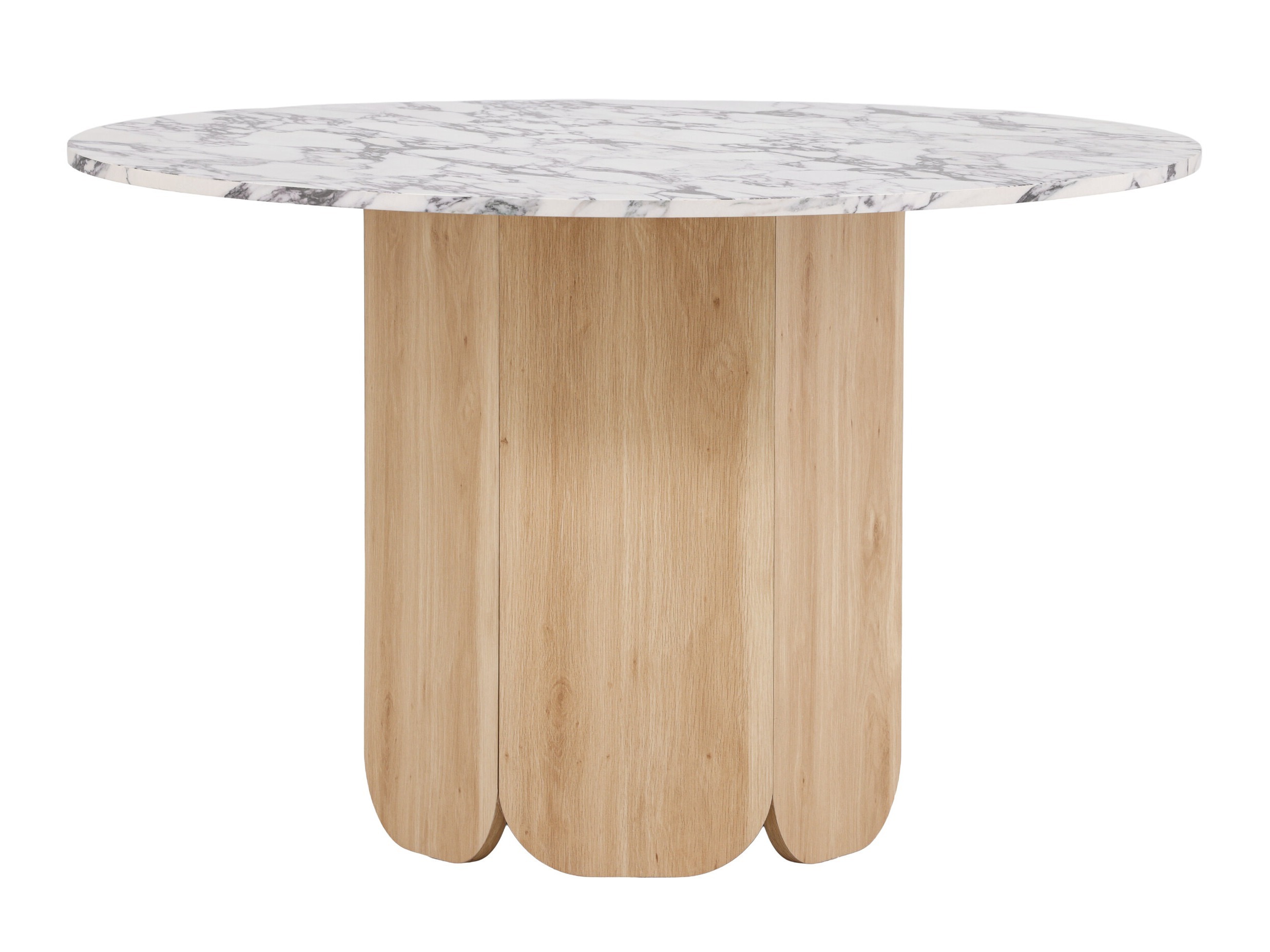 Mesa Dallas 4894 (Mármol gris + De color marrón claro)