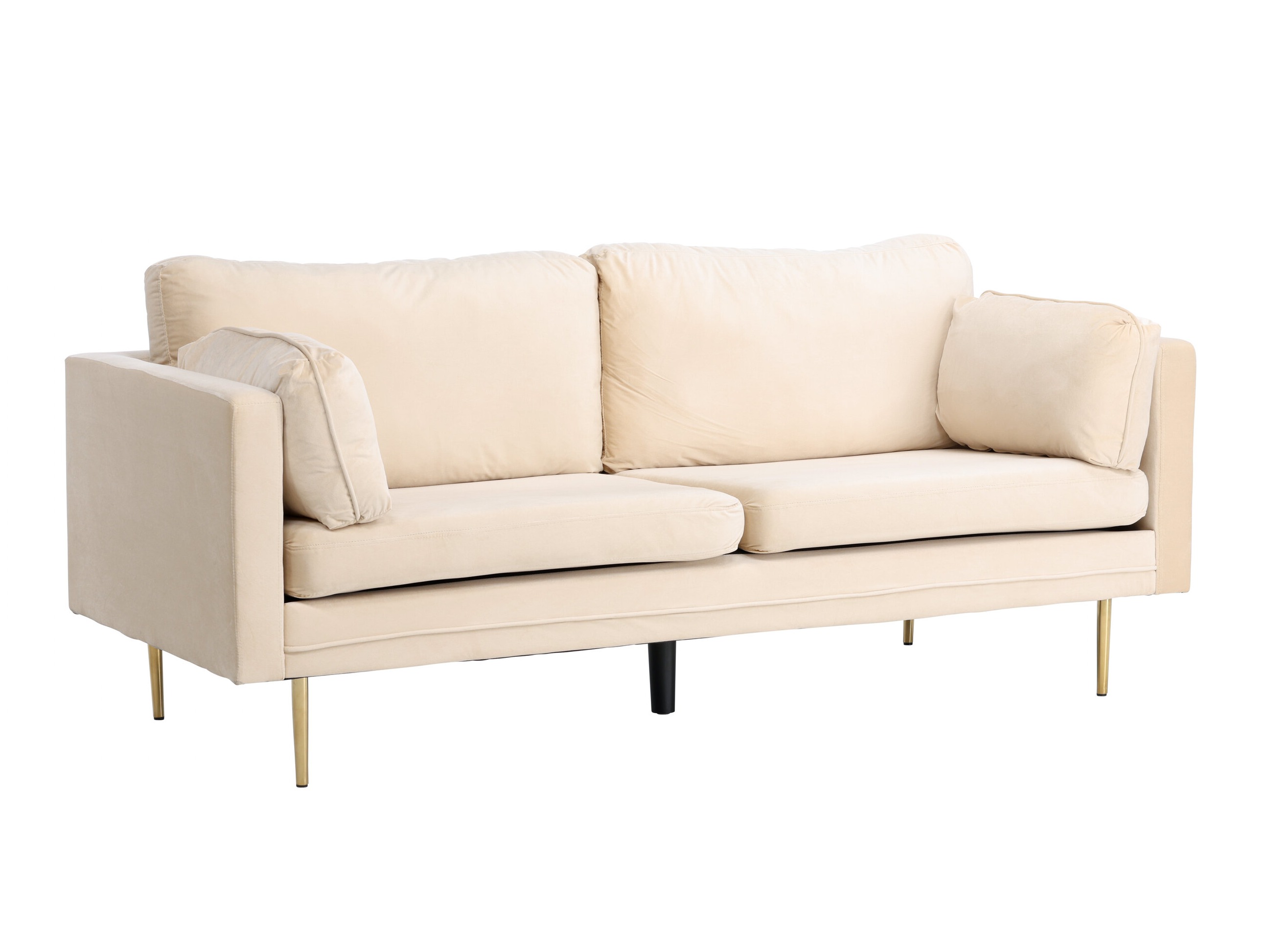 Sofá Dallas 101 (Crema + Dorado)