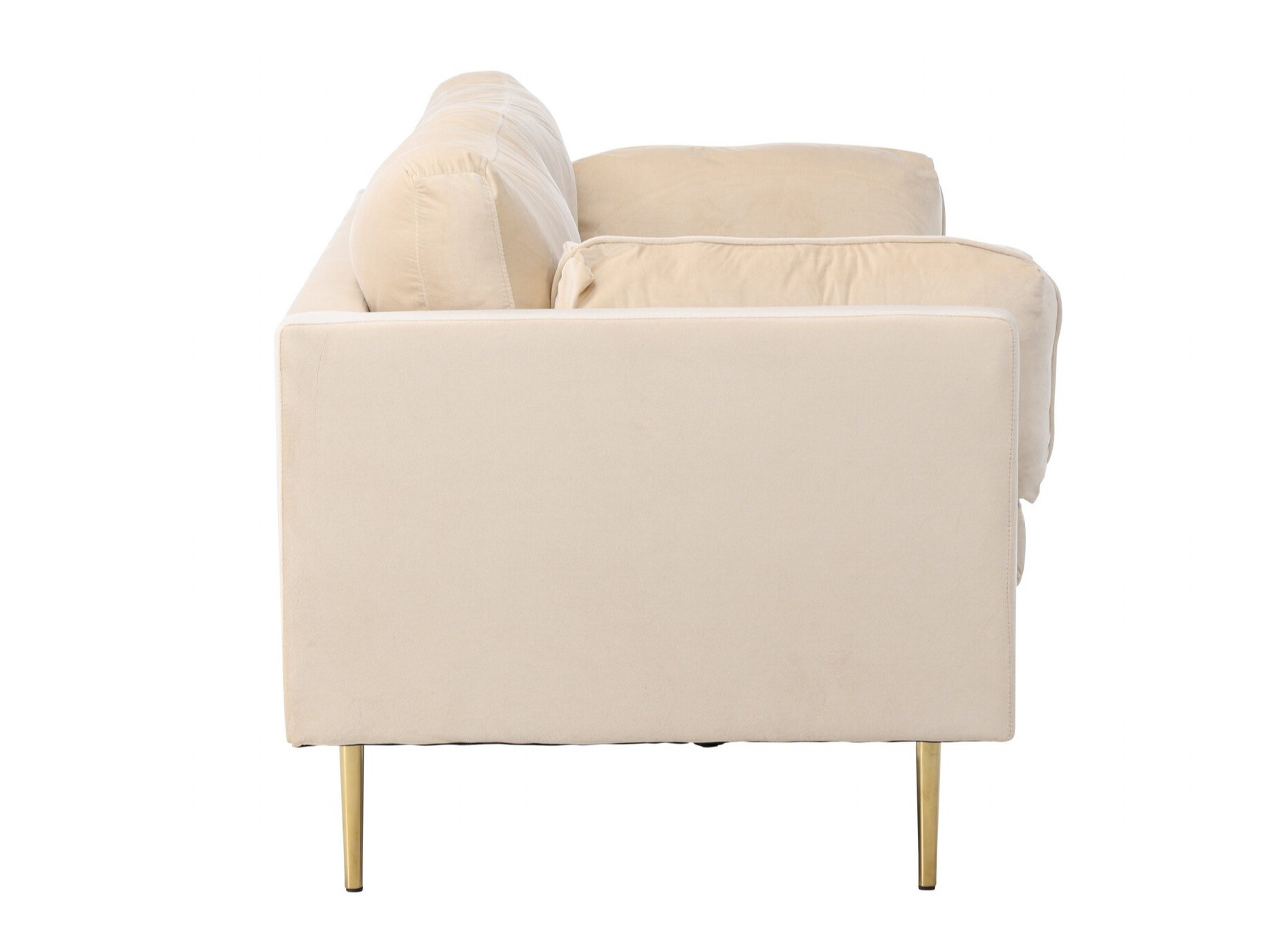 Sofá Dallas 101 (Crema + Dorado)