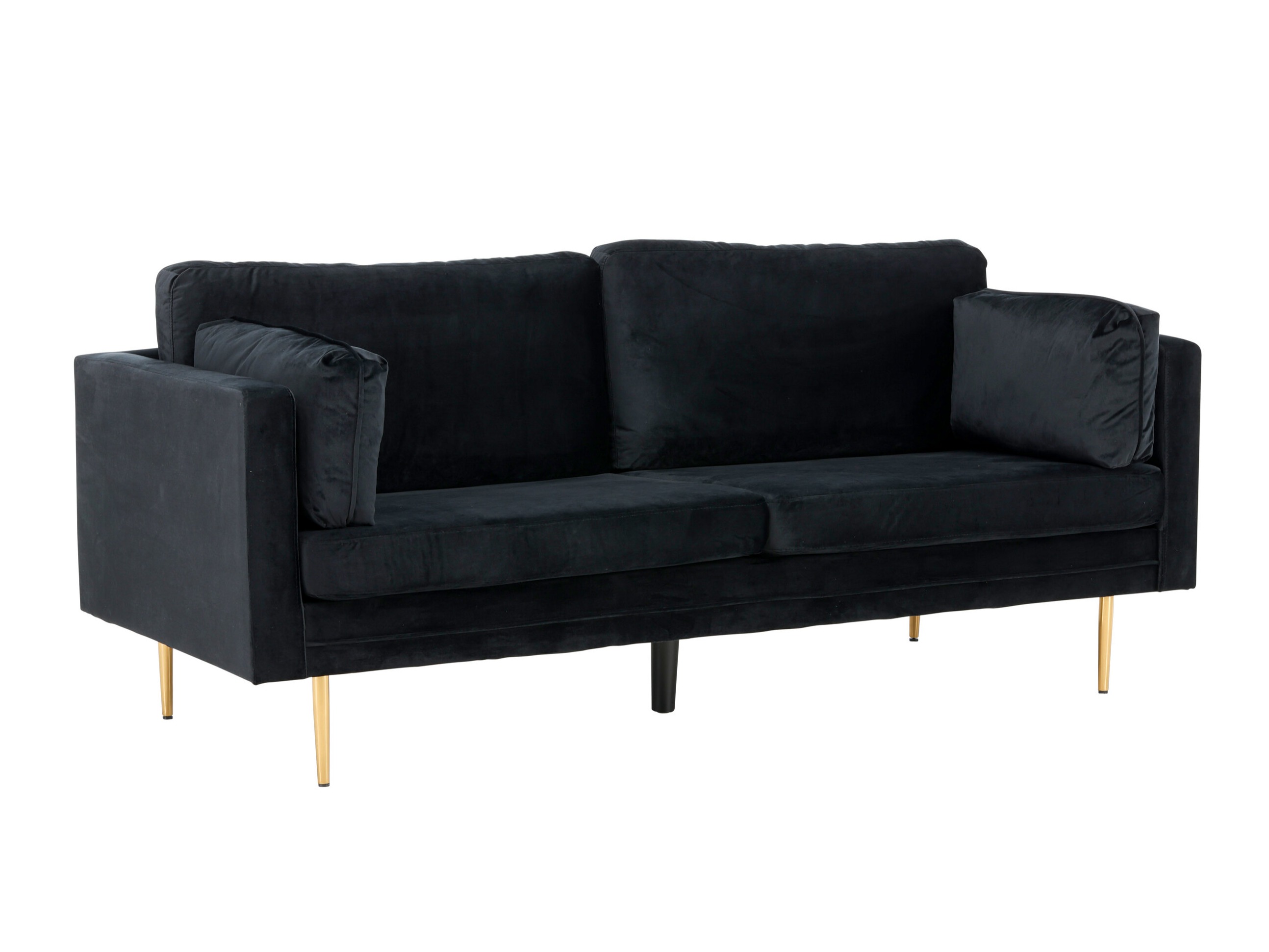 Sofá Dallas 101 (Negro + Dorado)