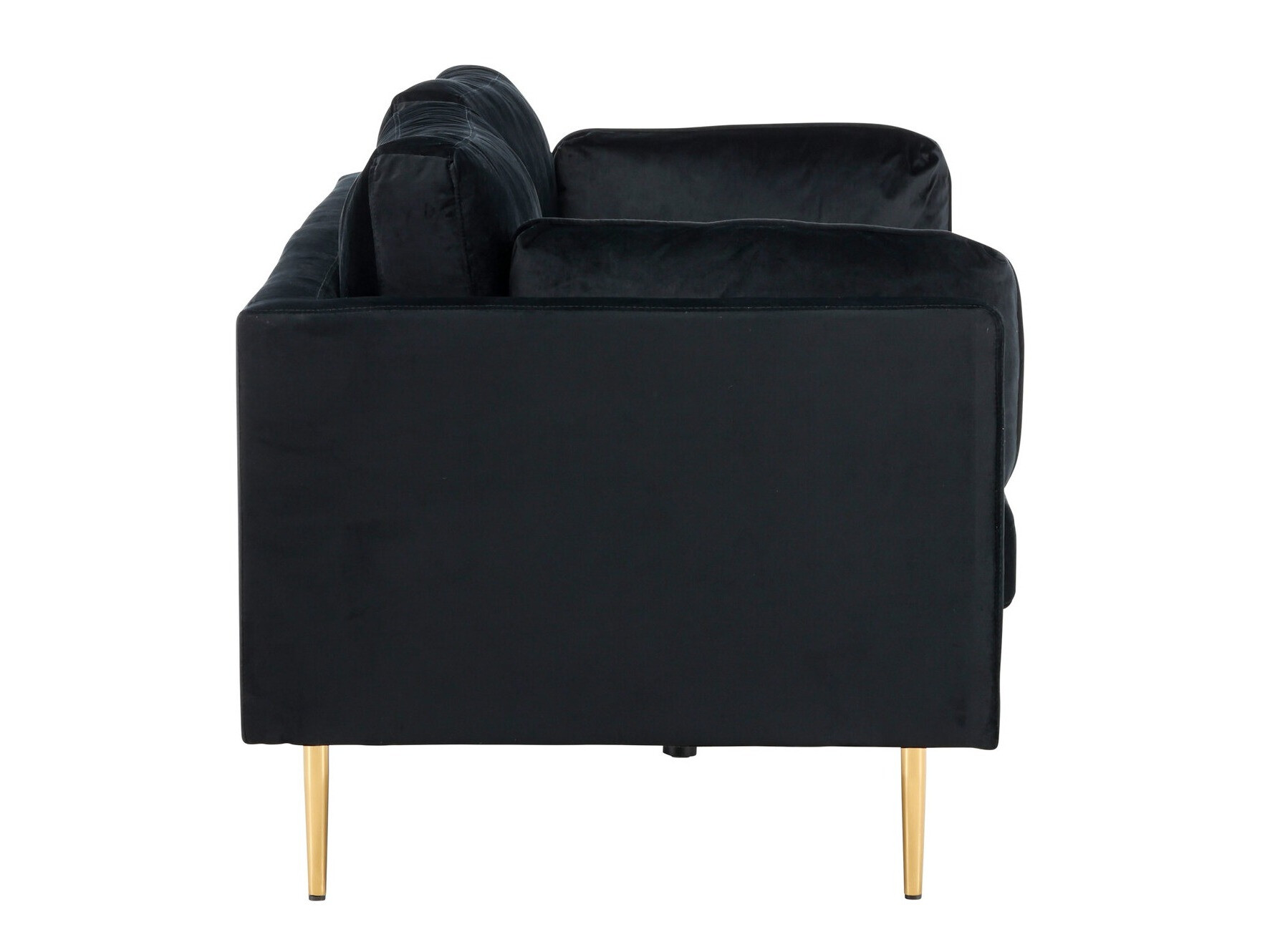 Sofá Dallas 101 (Negro + Dorado)