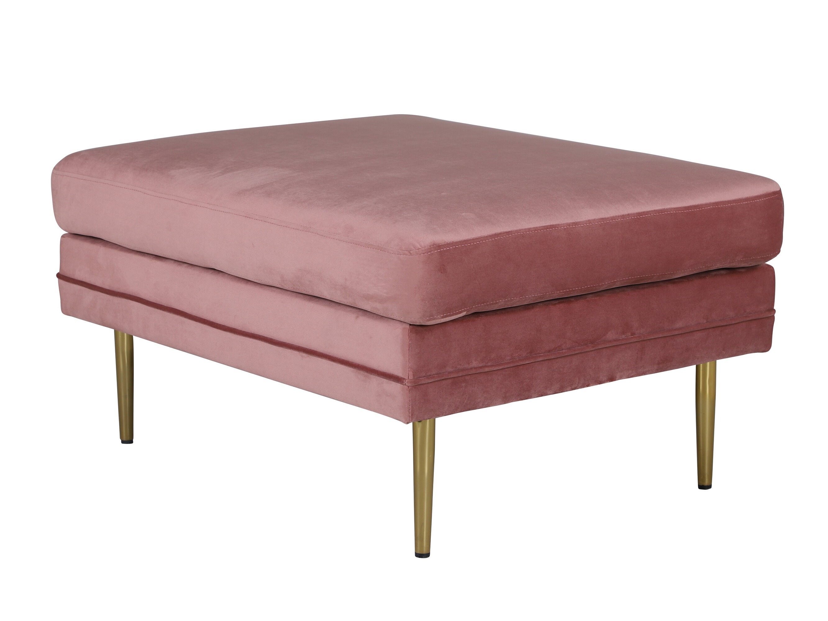 Banco tapizado Dallas 2653 (Rosa + Dorado)