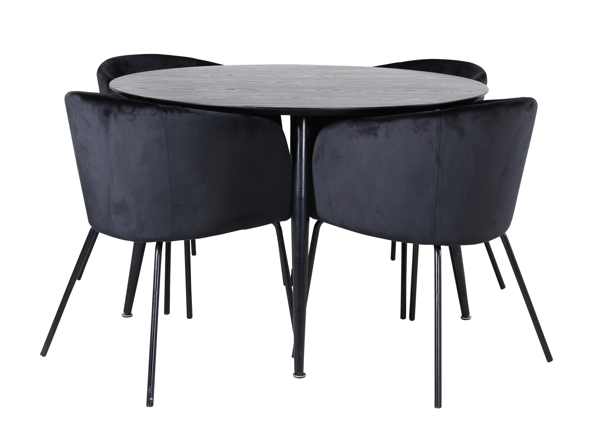 Conjunto de mesas y sillas para comedor Dallas 2539 (Negro)