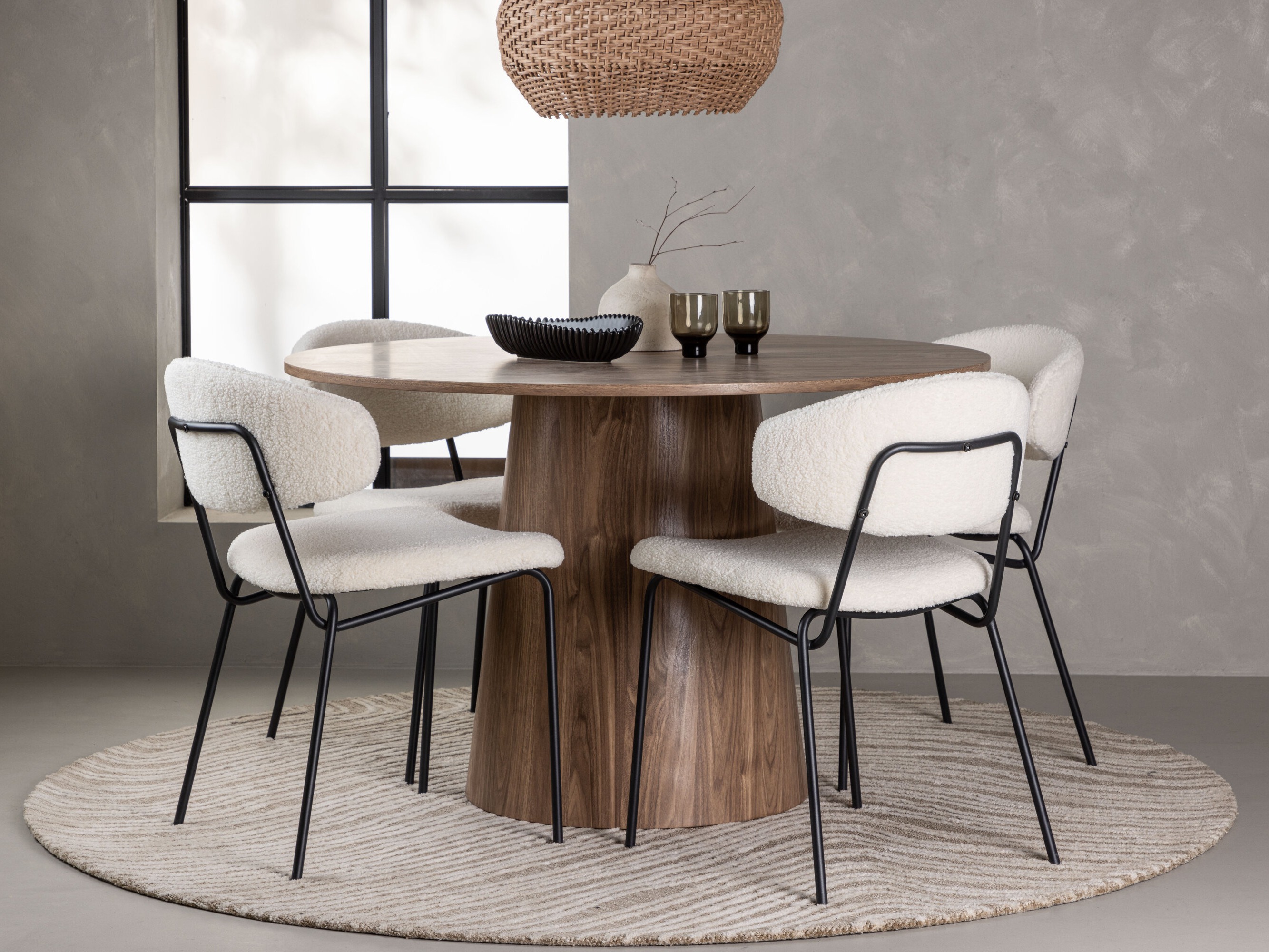 Conjunto de mesas y sillas para comedor Dallas 4253