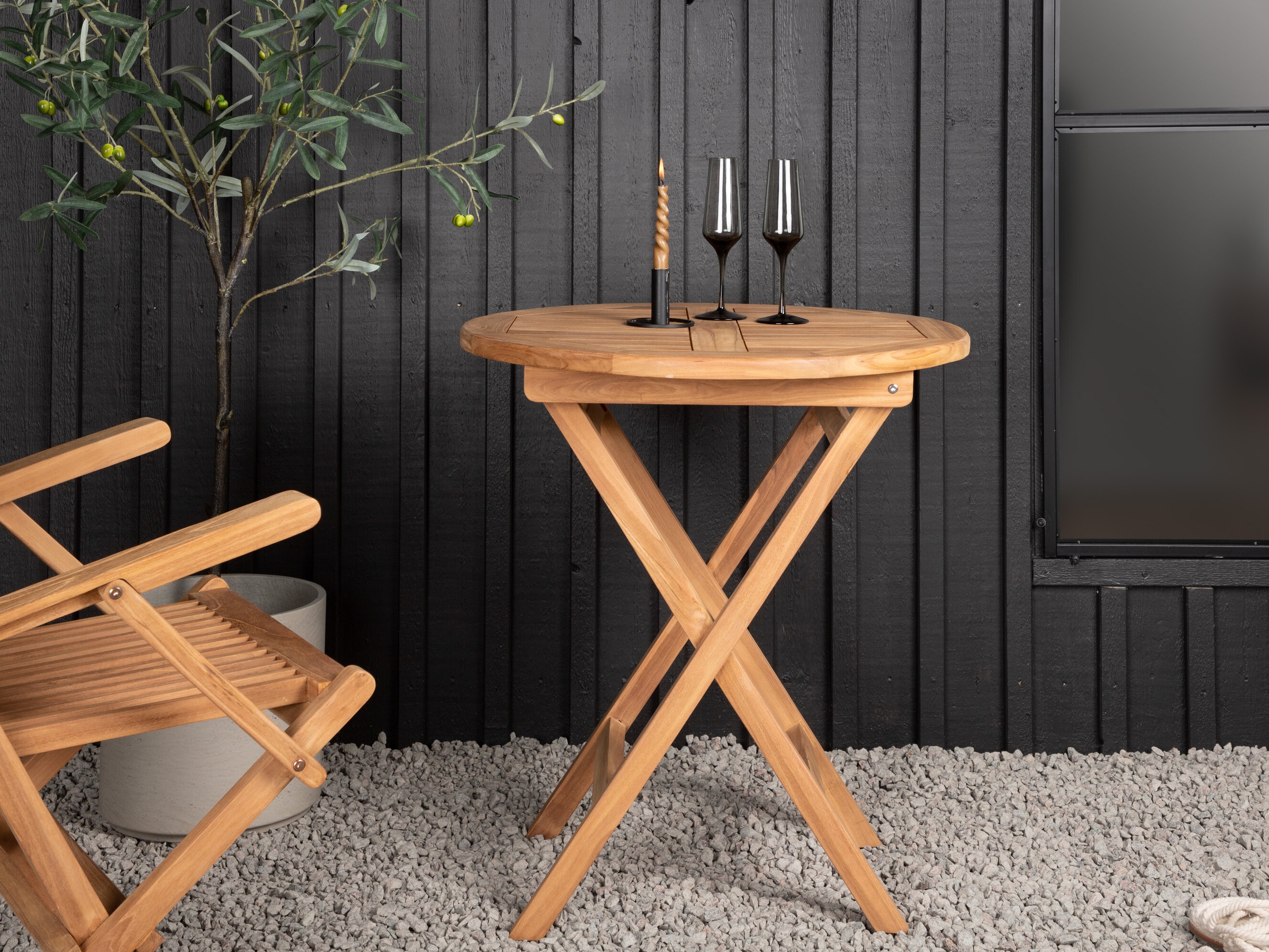 Mesa para exterior Nunova 127 (Marrón)