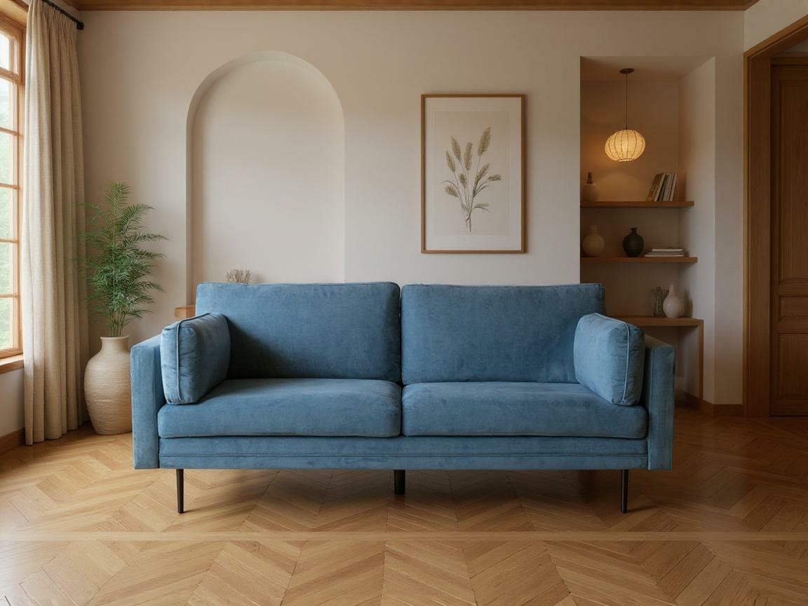 Sofá Dallas 101 (Azul + Negro)