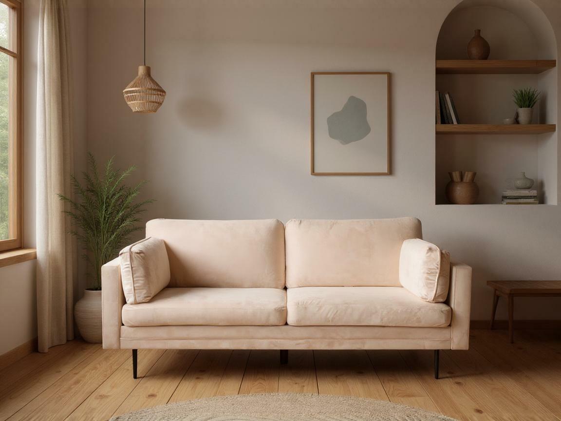 Sofá Dallas 101 (Crema + Negro)