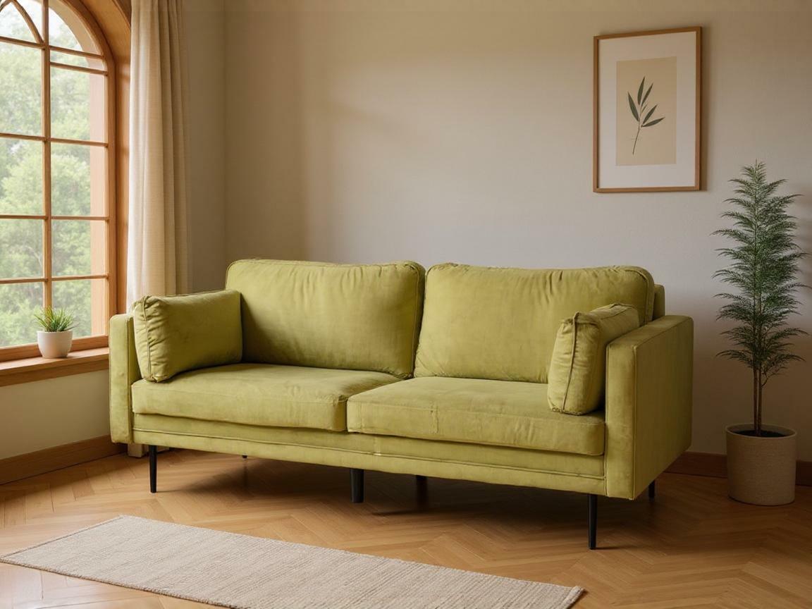 Sofá Dallas 101 (Verde + Negro)