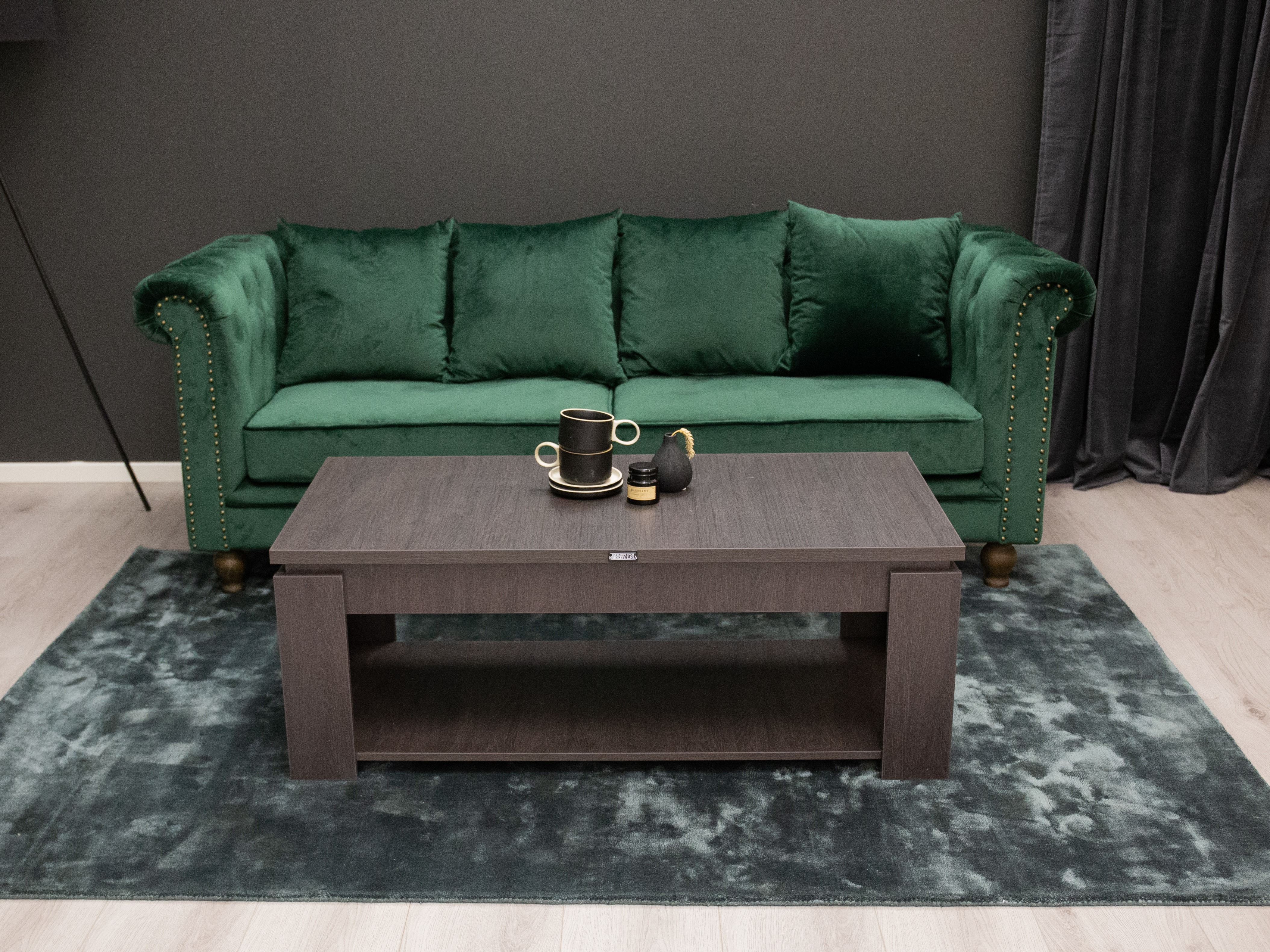 Sofá chesterfield Dallas 255 (Verde)