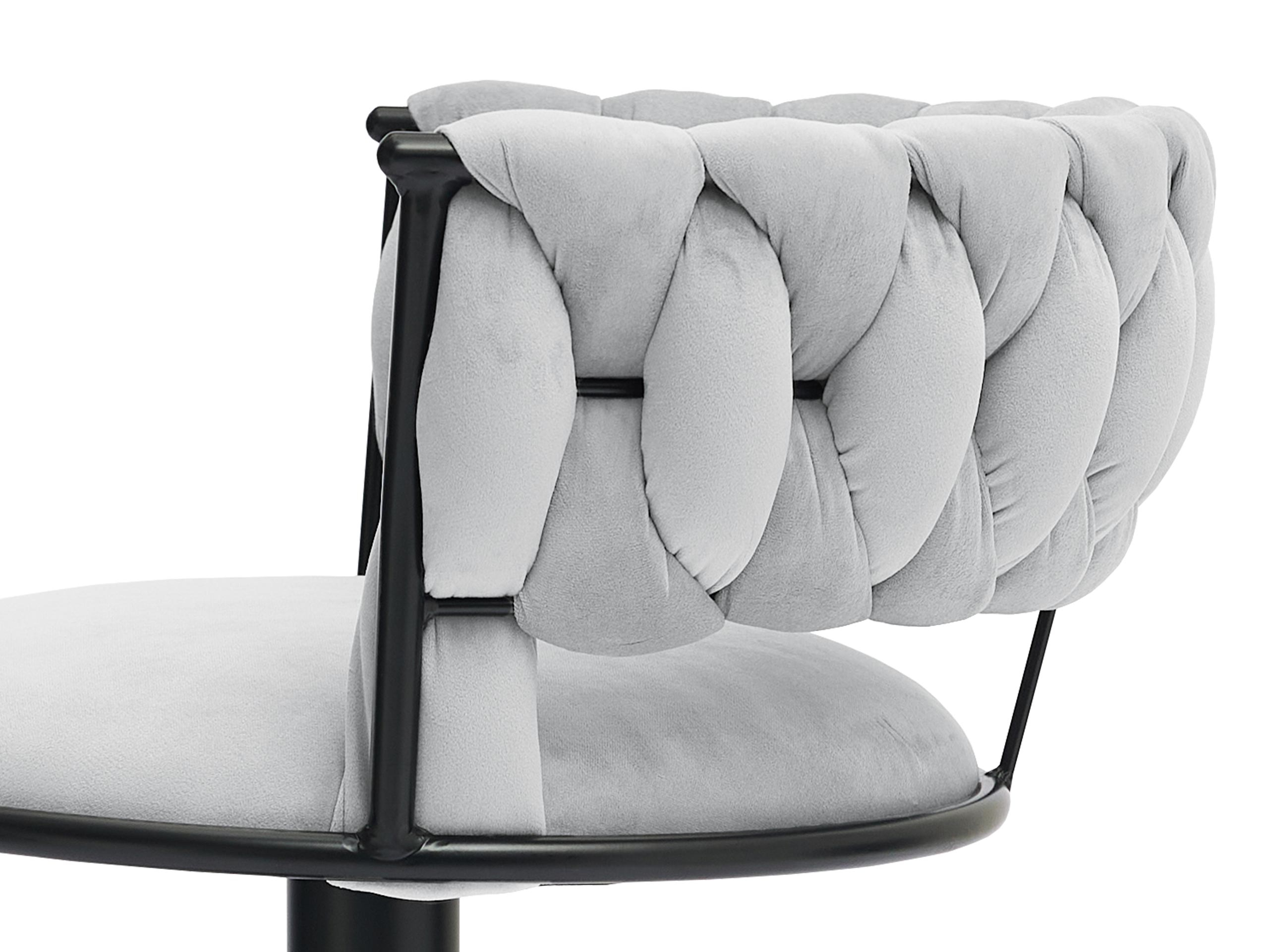 Silla de barra Comfivo Hilaritas III (Plata + Gris)