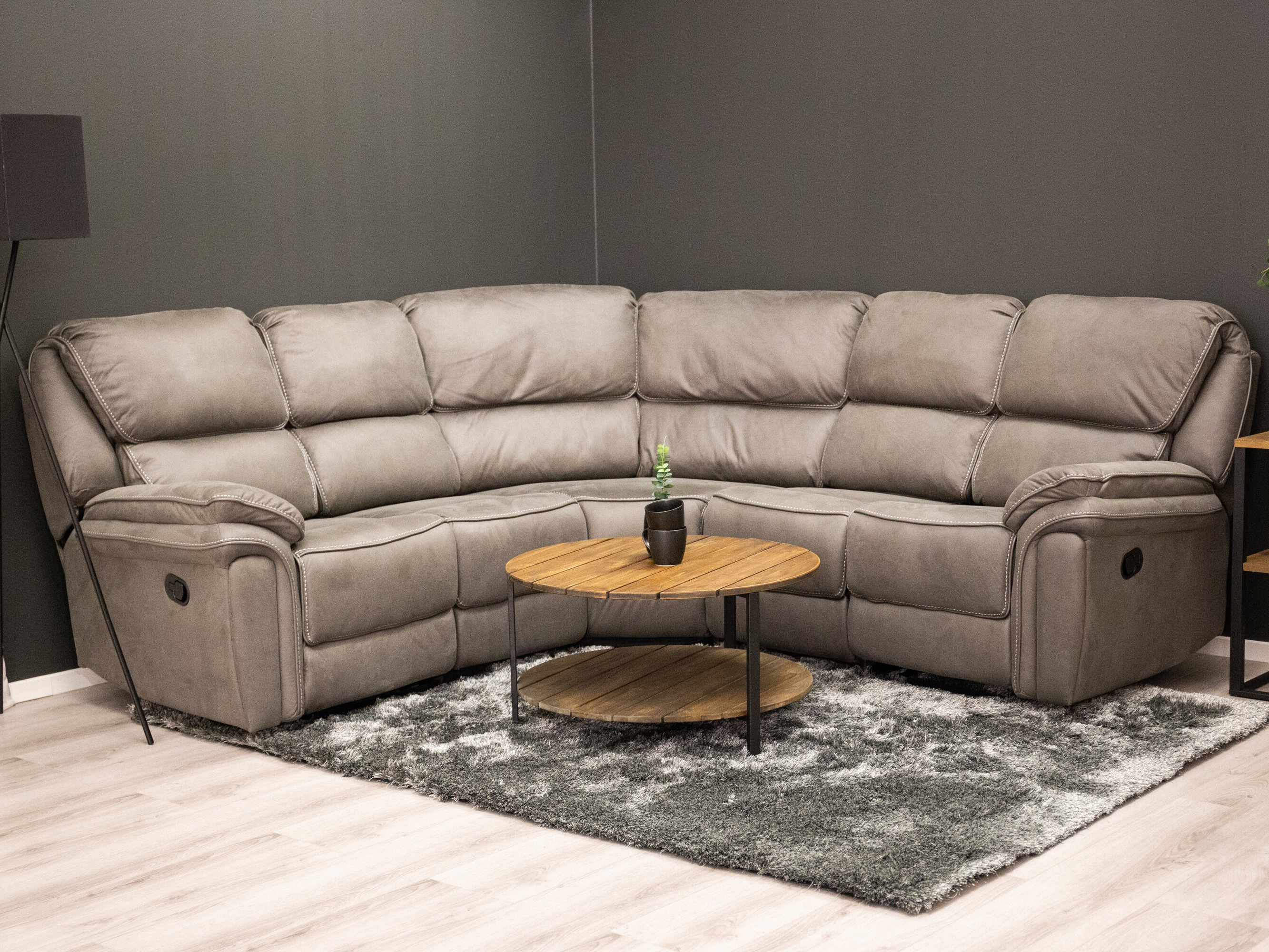 Sillón reclinable de ángulo suave Dallas 4723 (Gris)