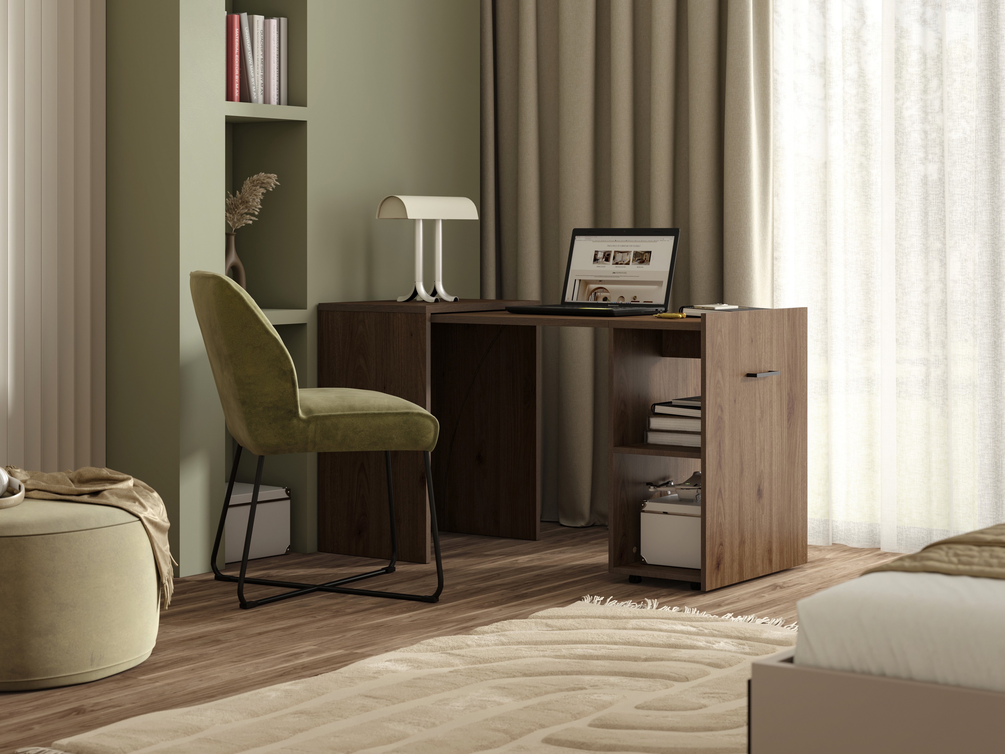 Mesa de oficina Austin 304 (Nuez)