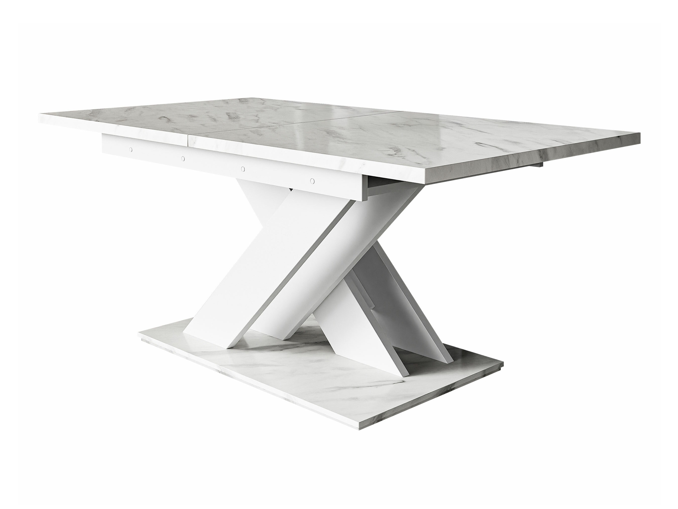 Mesa Decium (Mármol blanco + Blanco)