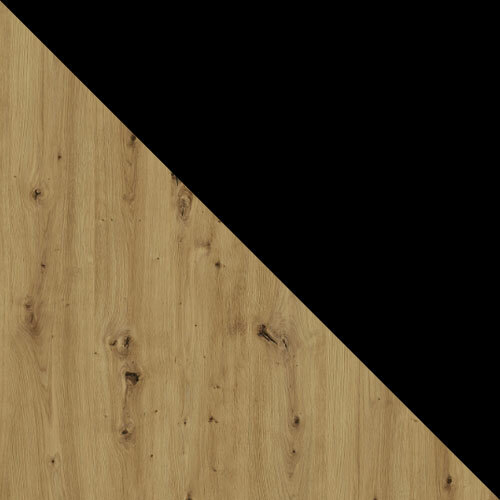 Mesa Victorville 376 (Roble Artisan + Negro)