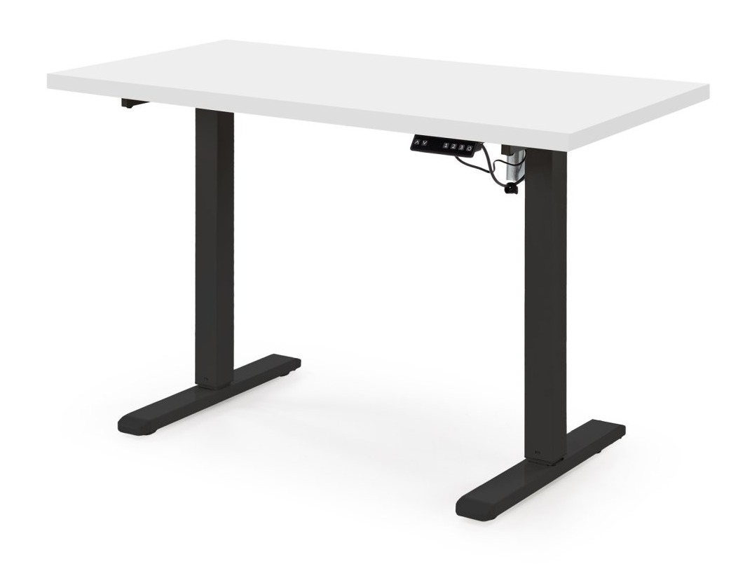 Escritorio de altura regulable Houston 1942 (Blanco + Negro)