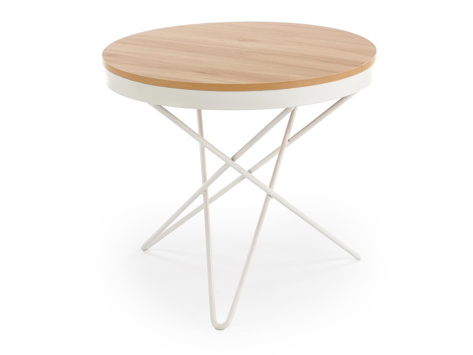 Mesa de centro Houston 2063 (De color marrón claro + Blanco)