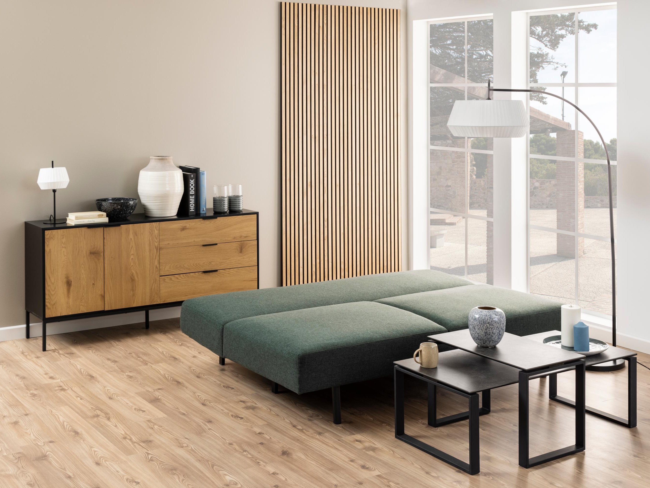 Sofá-cama Norsica 436 (Verde oscuro)