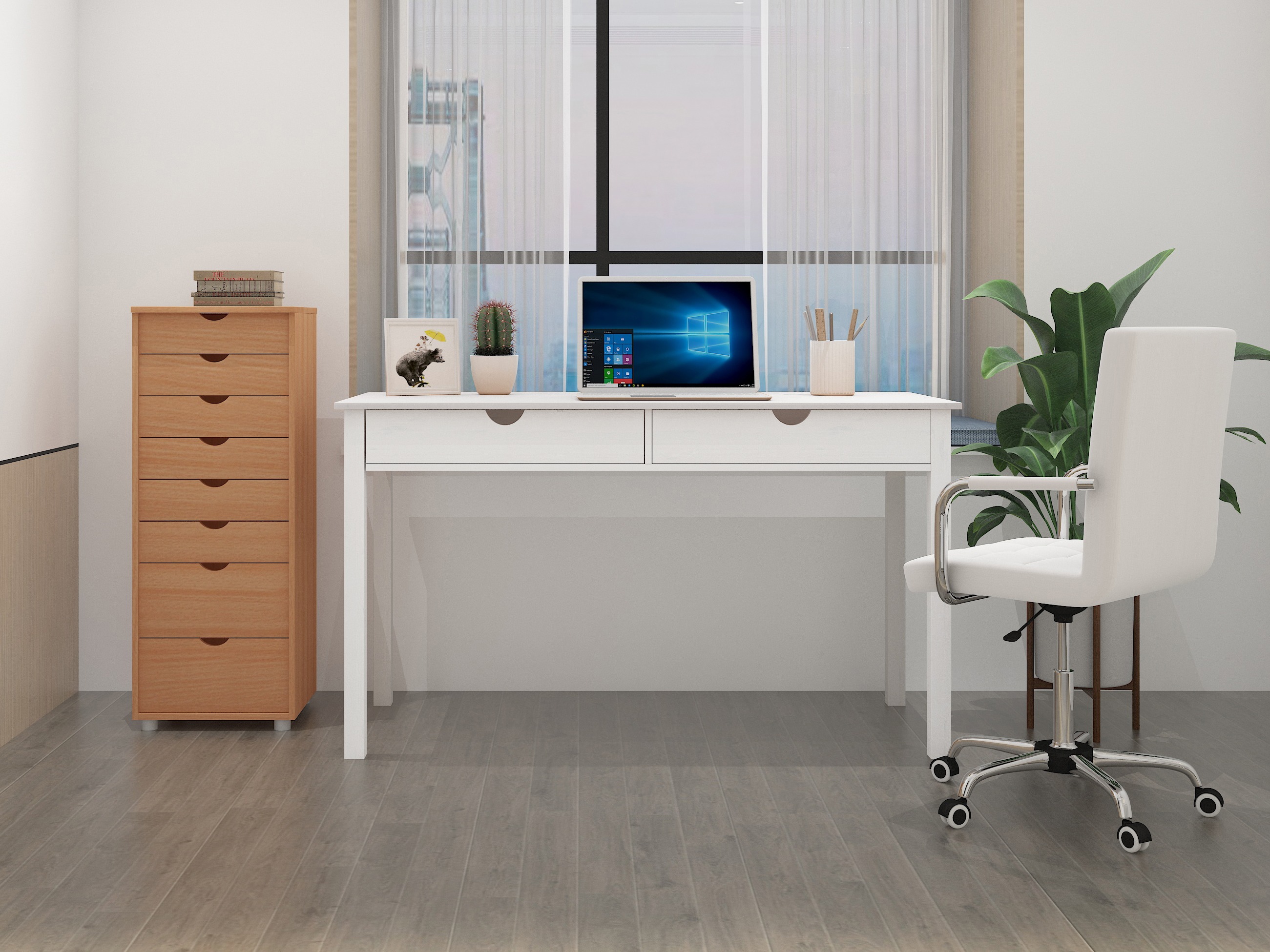 Mesa de oficina Denton 134 (Blanco)