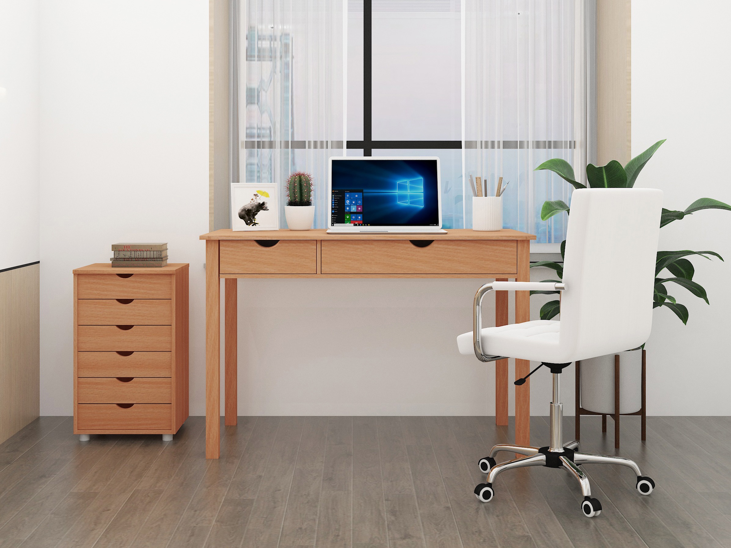 Mesa de oficina Denton 136 (Luminoso madera)