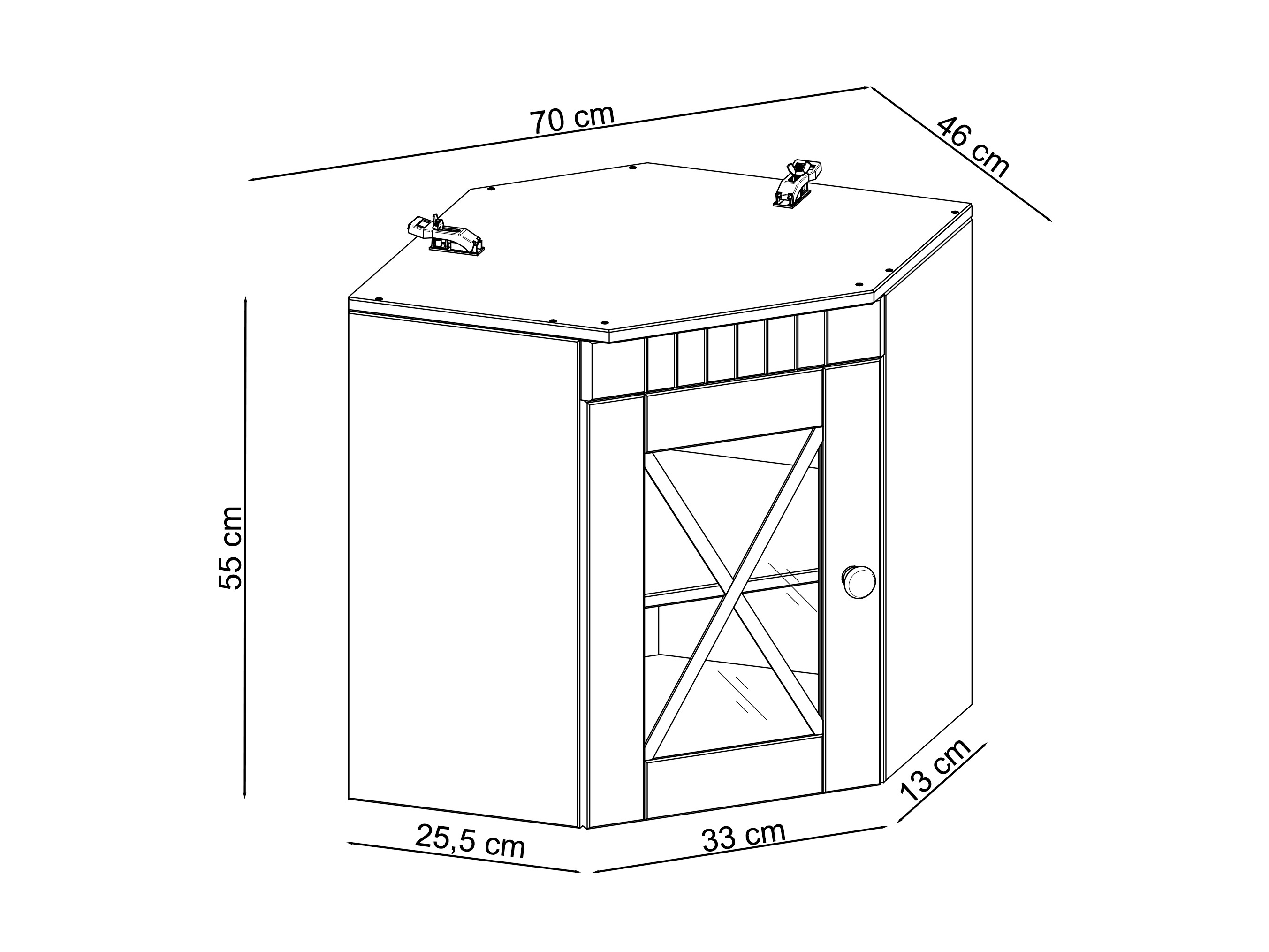 Armario de pared Deletri 112
