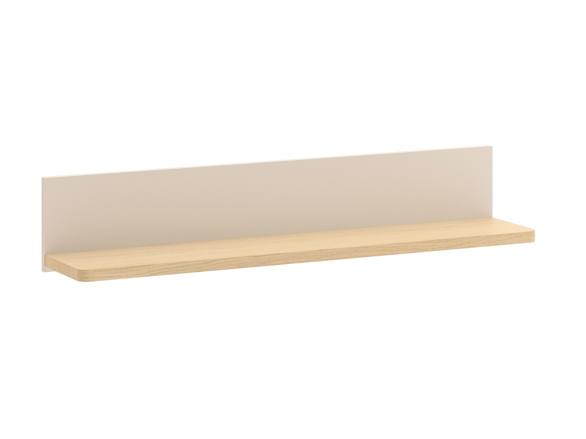 Estantería de pared Romelbo 141 (Beige + Roble)