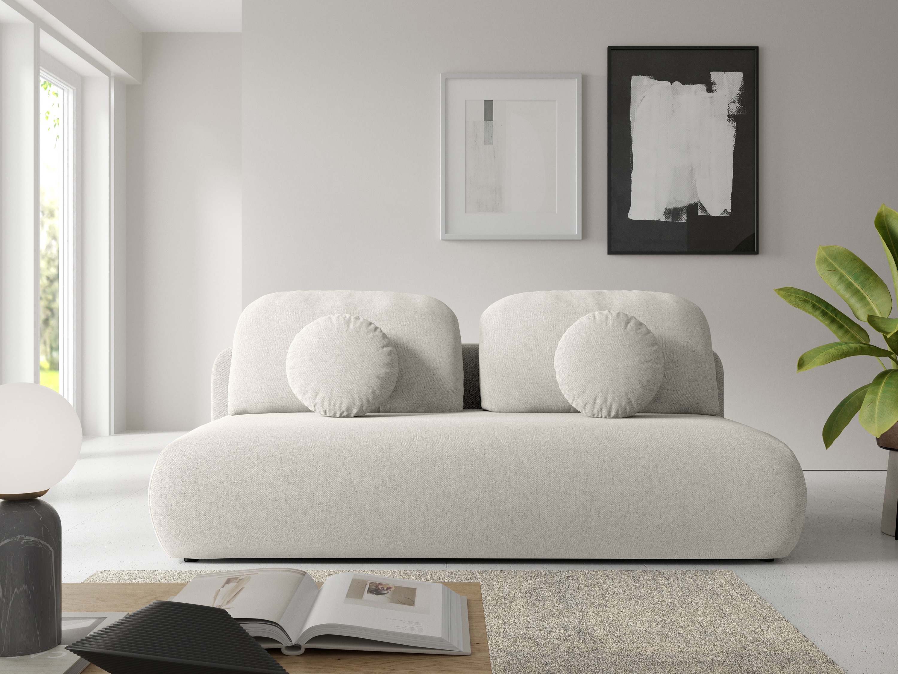 Sofá cama Arcadia 102 (Neve 02)