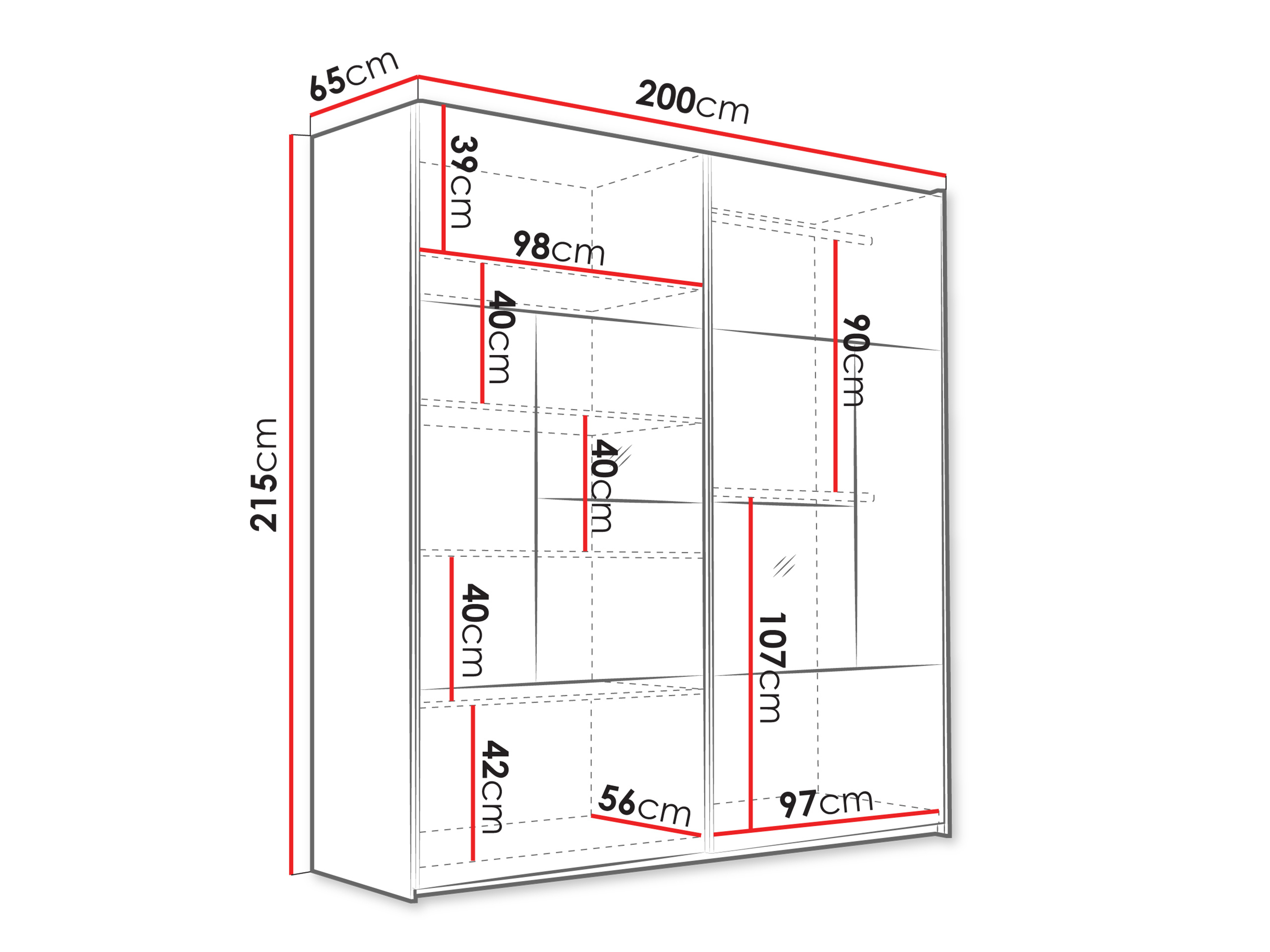 Armario Honolulu 273 (Grafito)