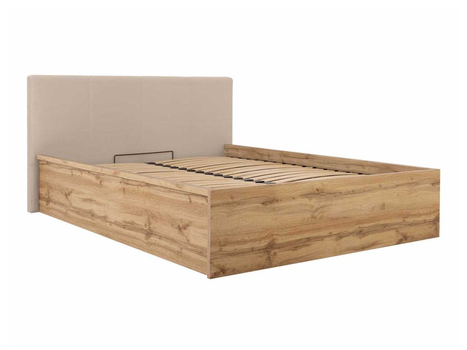 Cama Livevaro 123 (Roble wotan + Beige)