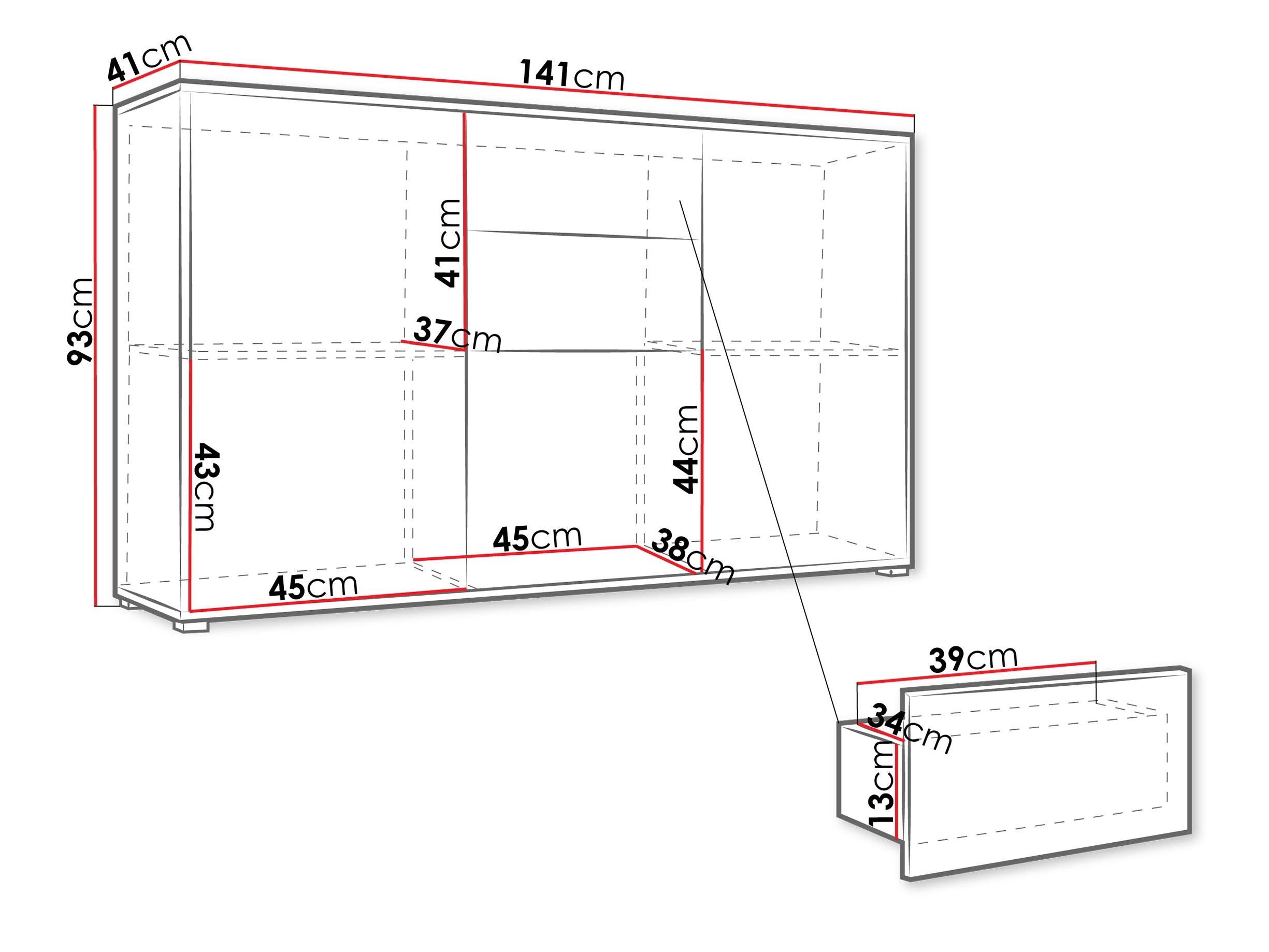 Cómoda Comfivo Fersoe 100 (Roble)