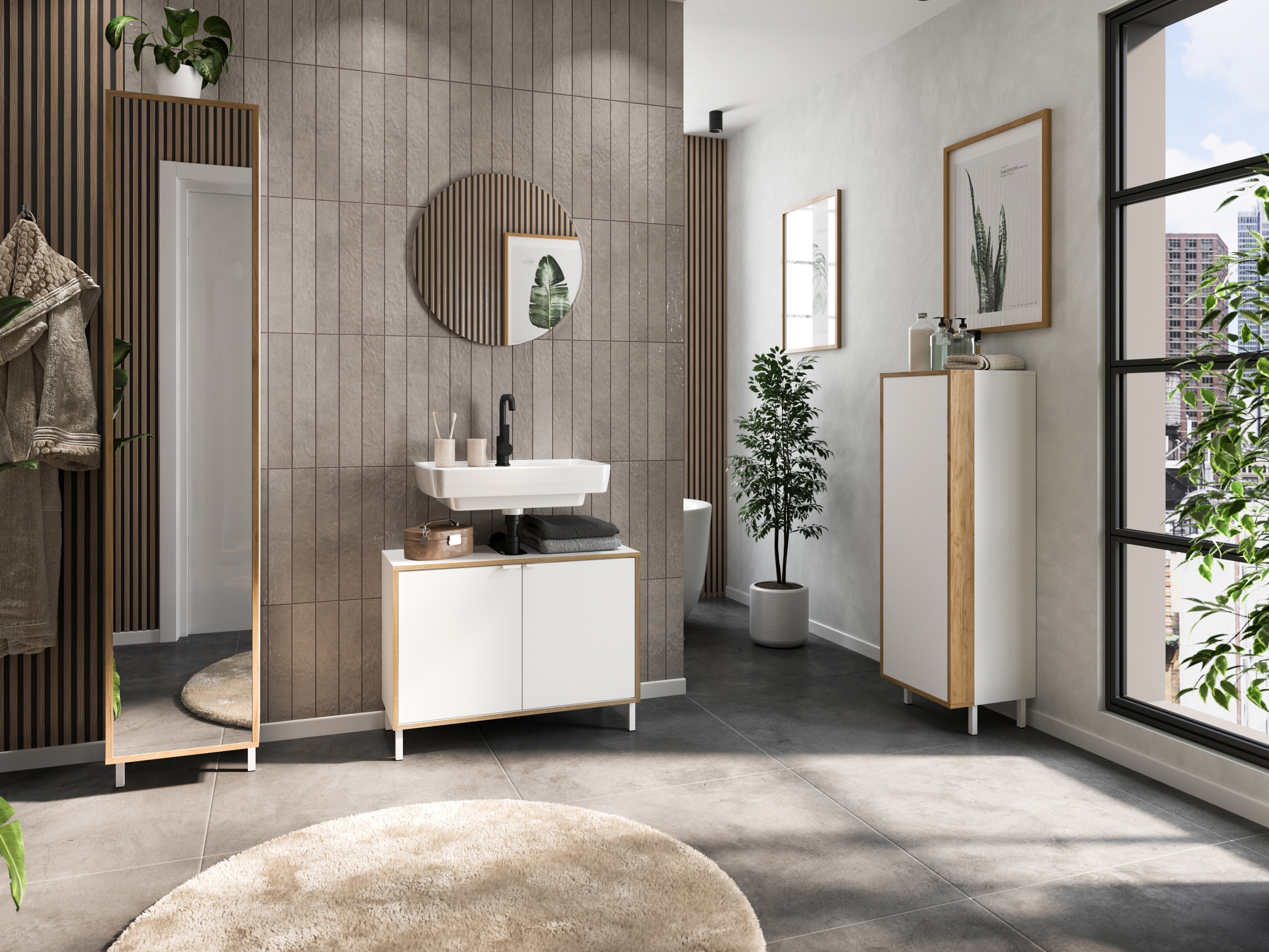 Conjunto de mueble de baño Fenetro 103