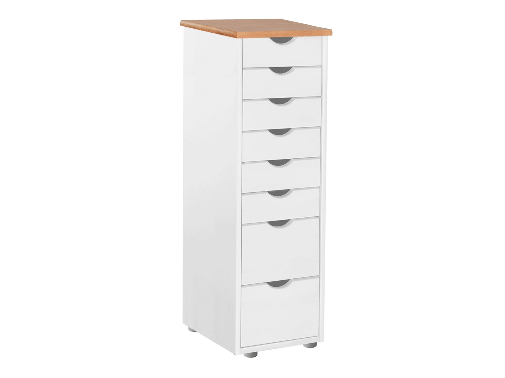 Cómoda Denton 138 (Blanco + Luminoso madera)