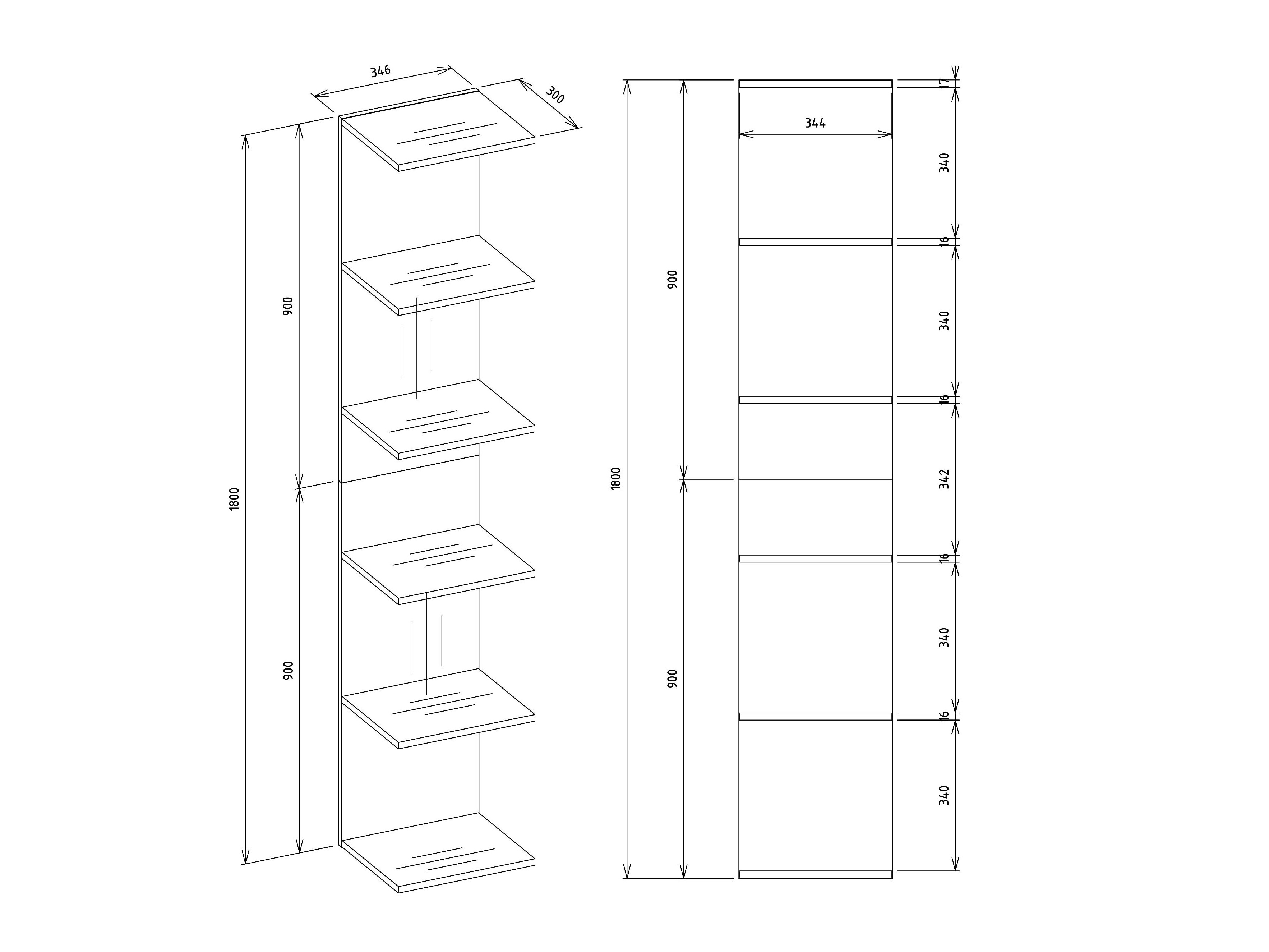 Estantería Mandeville 333