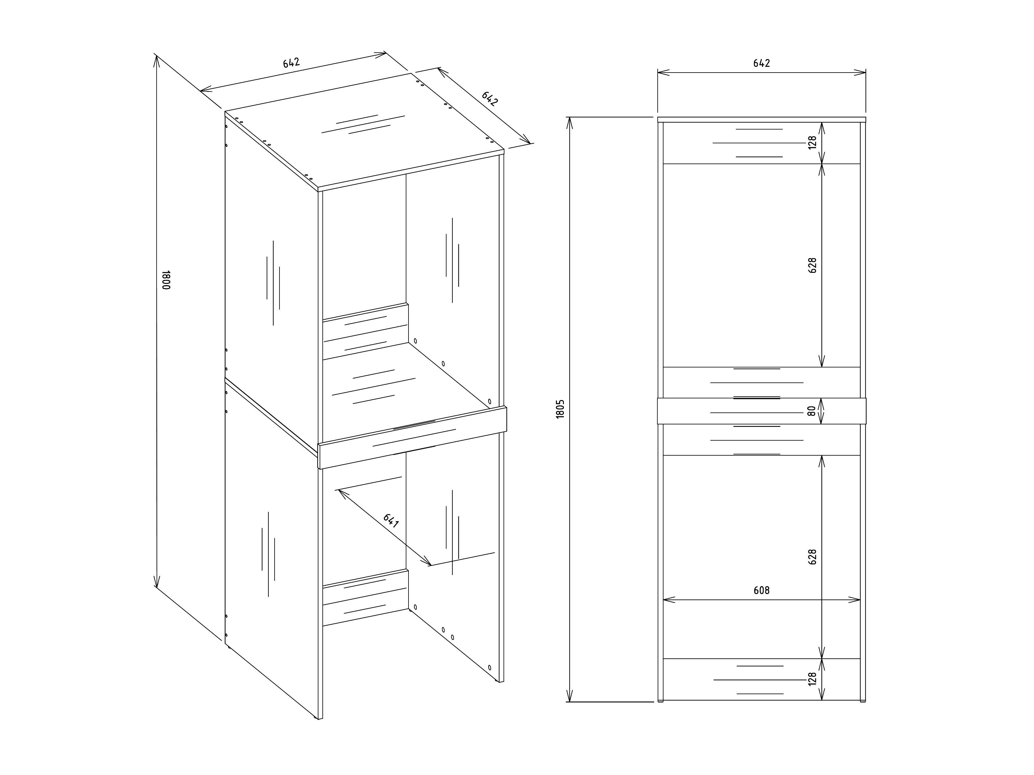 Estantería para baño Balelbo 108 (Blanco)