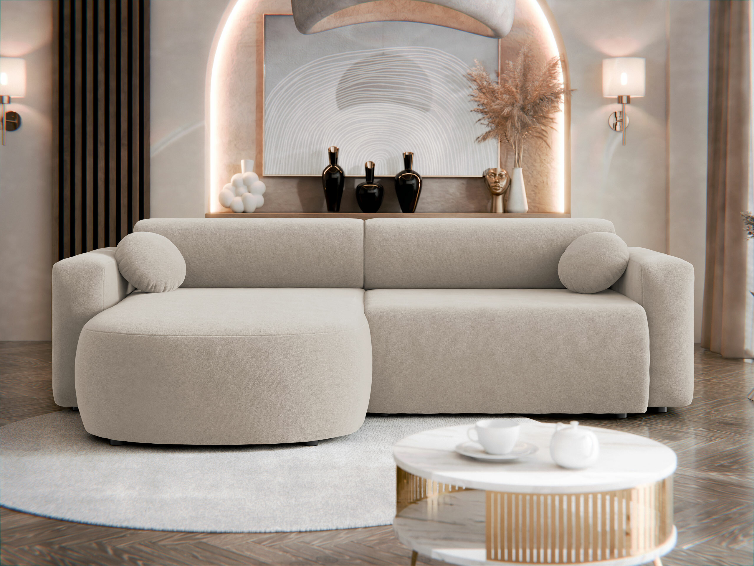 Sofá rinconero Comfivo 413 (Velo 623)