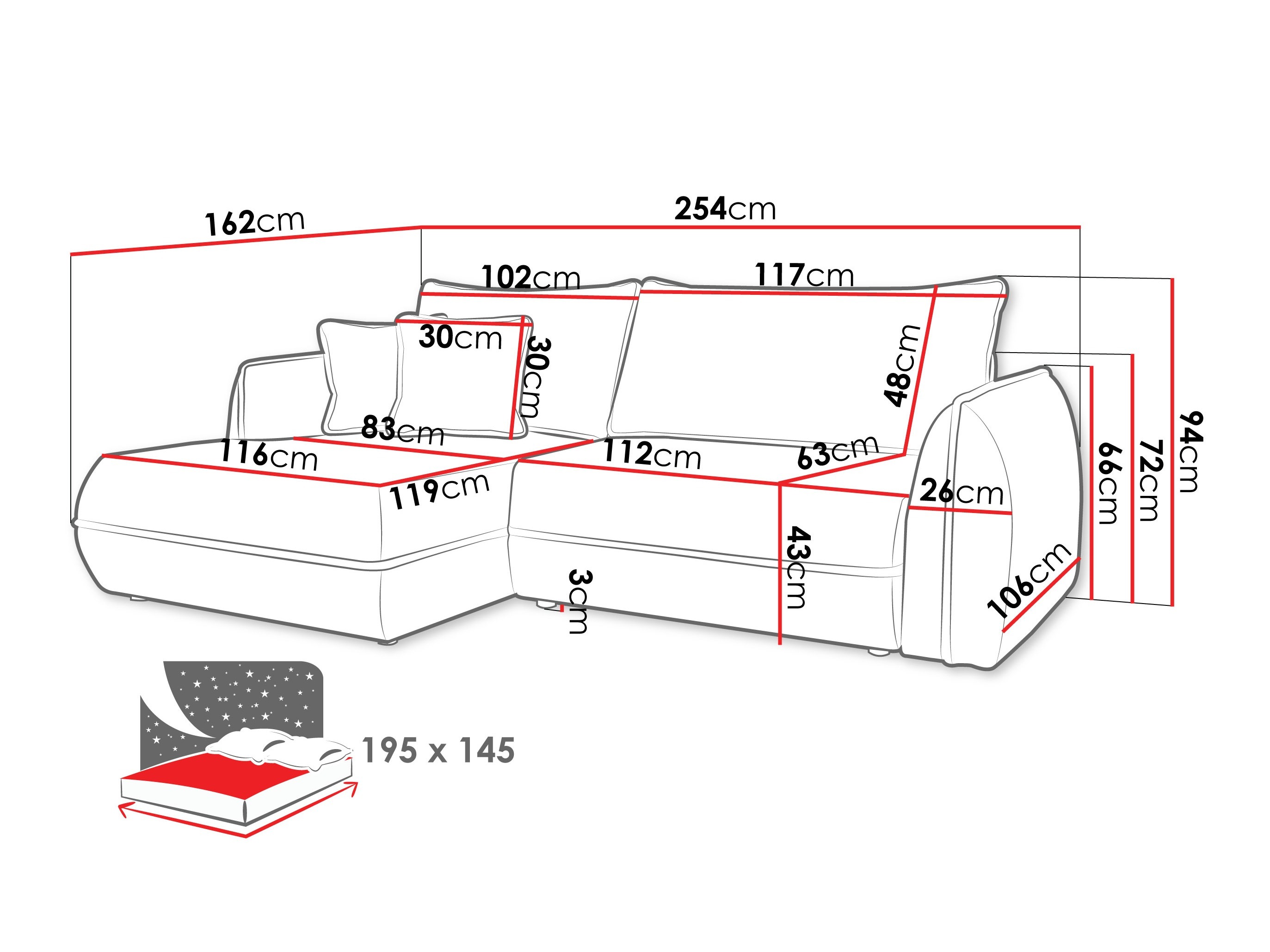 Sofá rinconero Ficas (Lima 16)