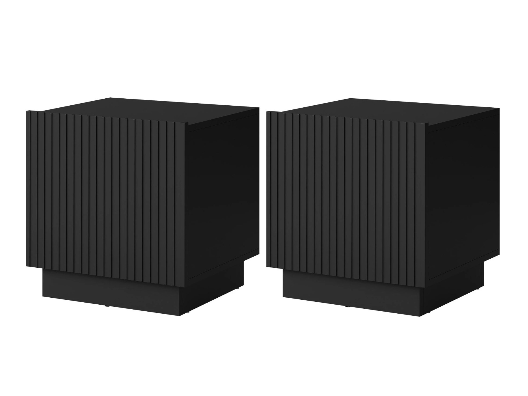 Conjunto de mesitas de noche Lauror (Negro)
