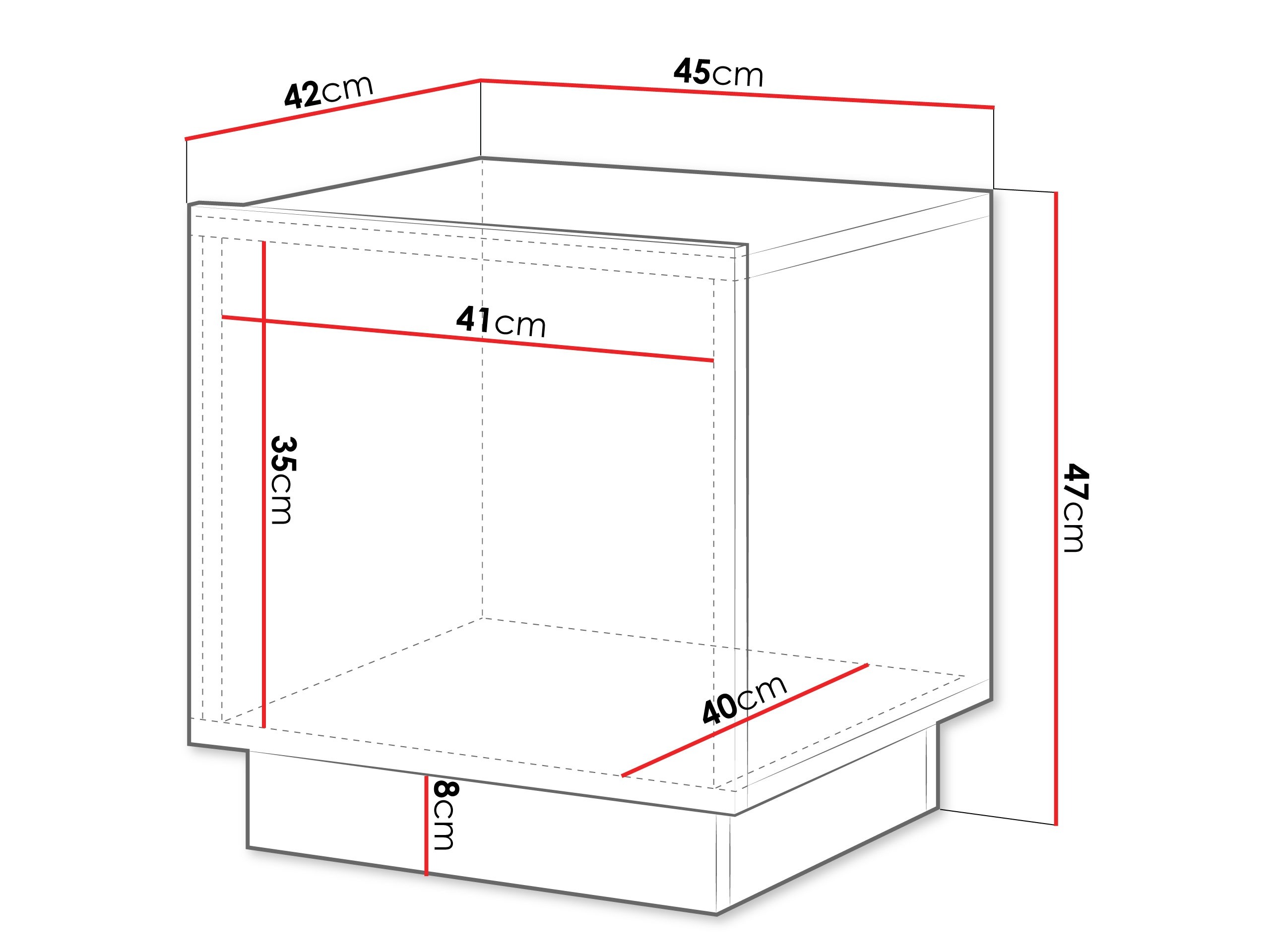 Conjunto de mesitas de noche Lingua (Blanco)