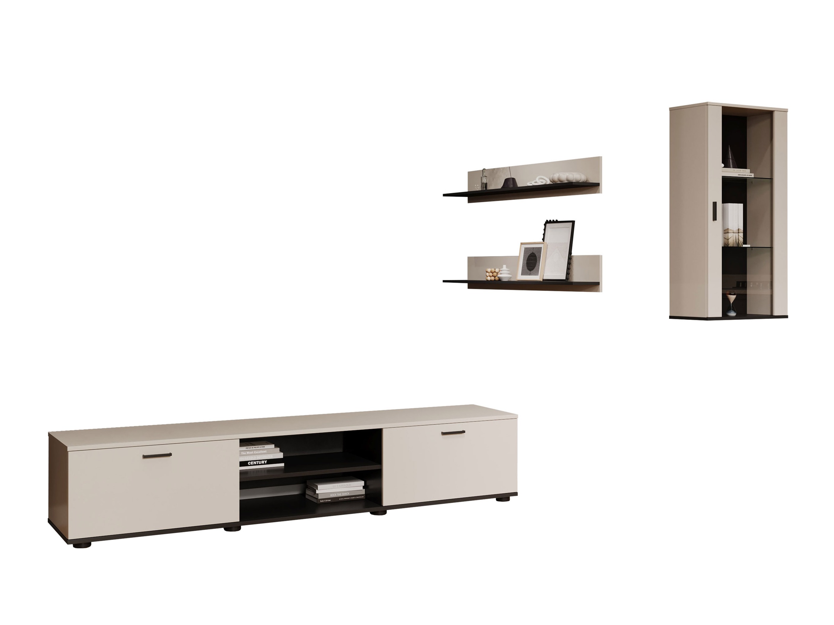 Conjunto de salón Tornola 113 (Cachemira + Negro)