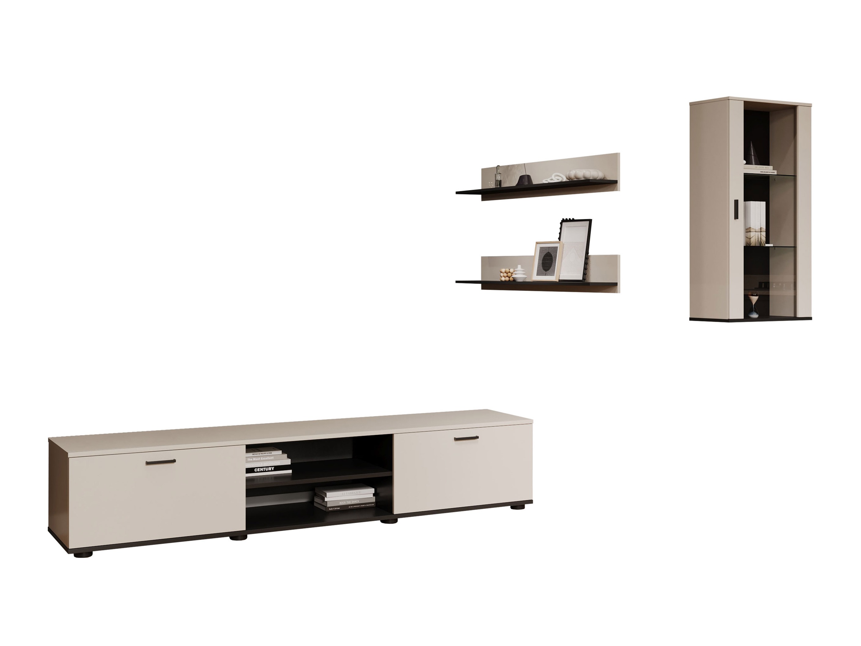 Conjunto de salón Tornola 113 (Cachemira + Negro)