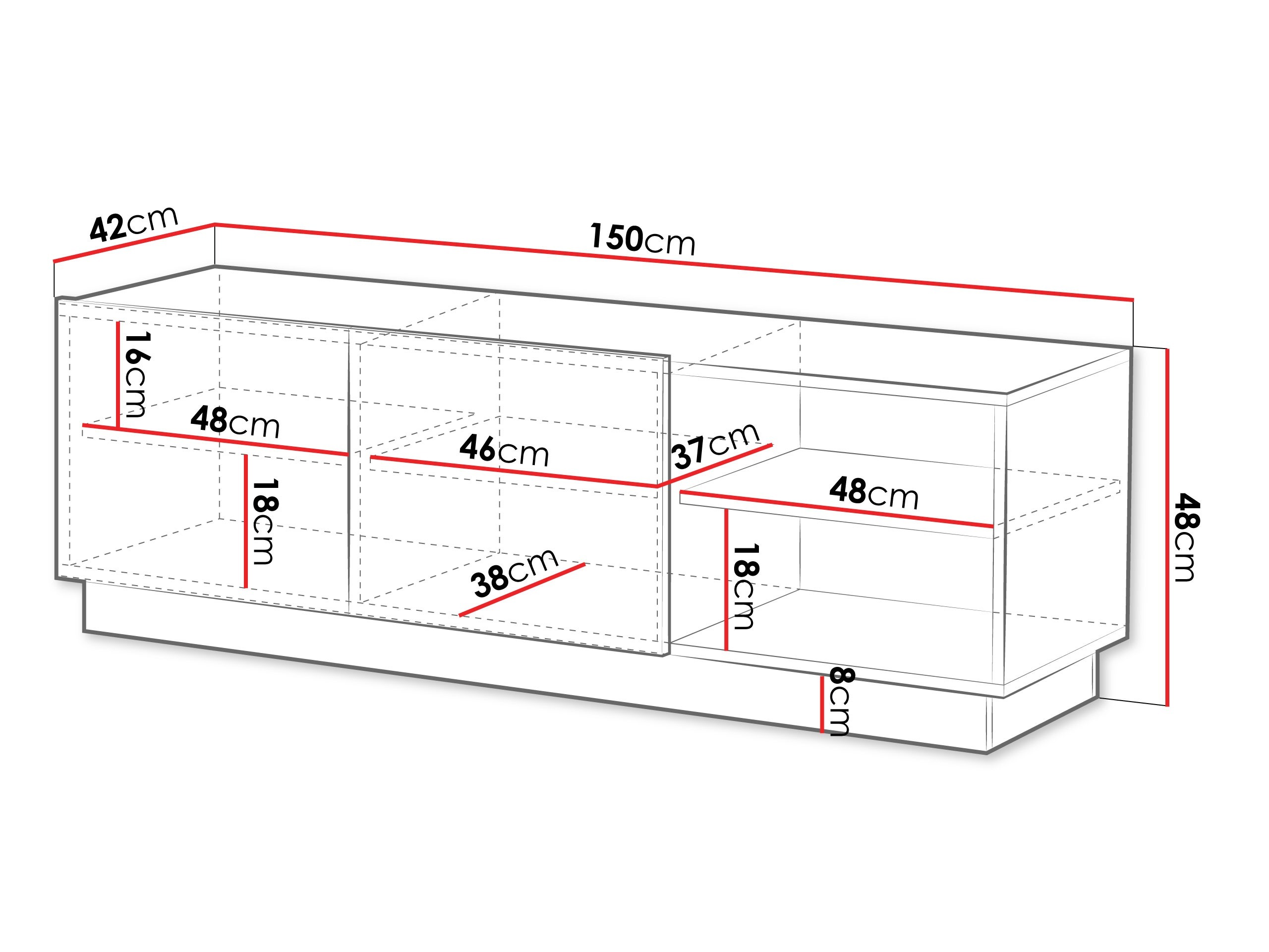 Mueble TV Lingua (Blanco)