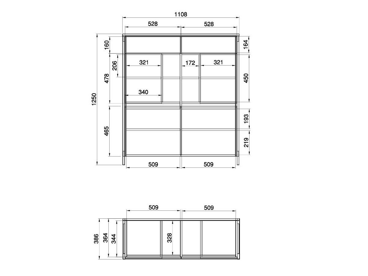 Aparador Fermaru 106 (Blanco + Roble)