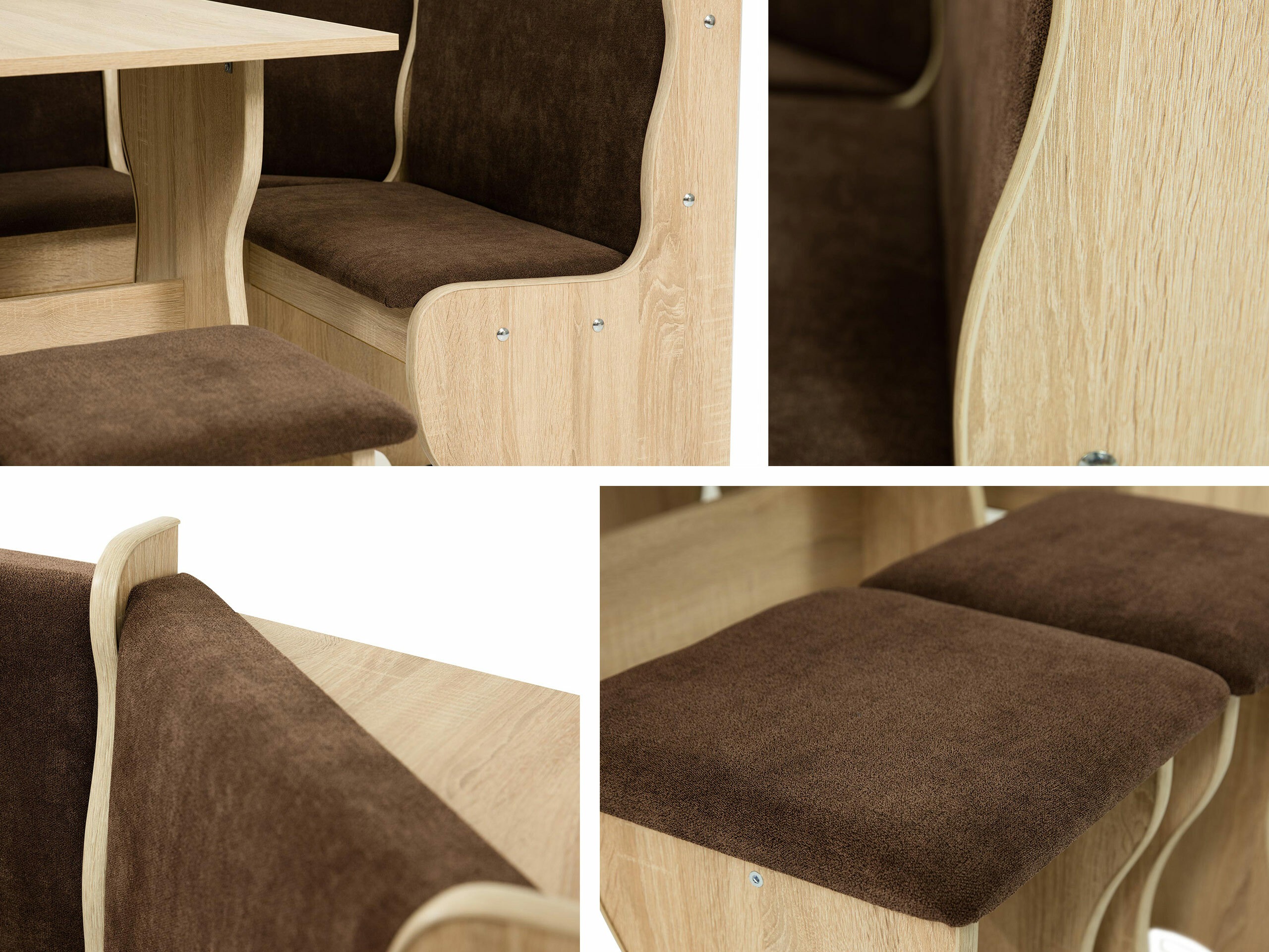 Banco esquinero Reading 100 (Roble dorado artesanal + Hugo 100)