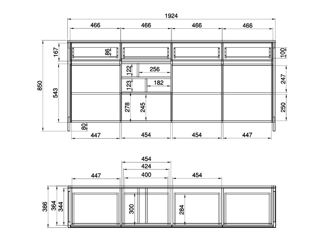 Cómoda Fermaru 105 (Blanco + Roble)